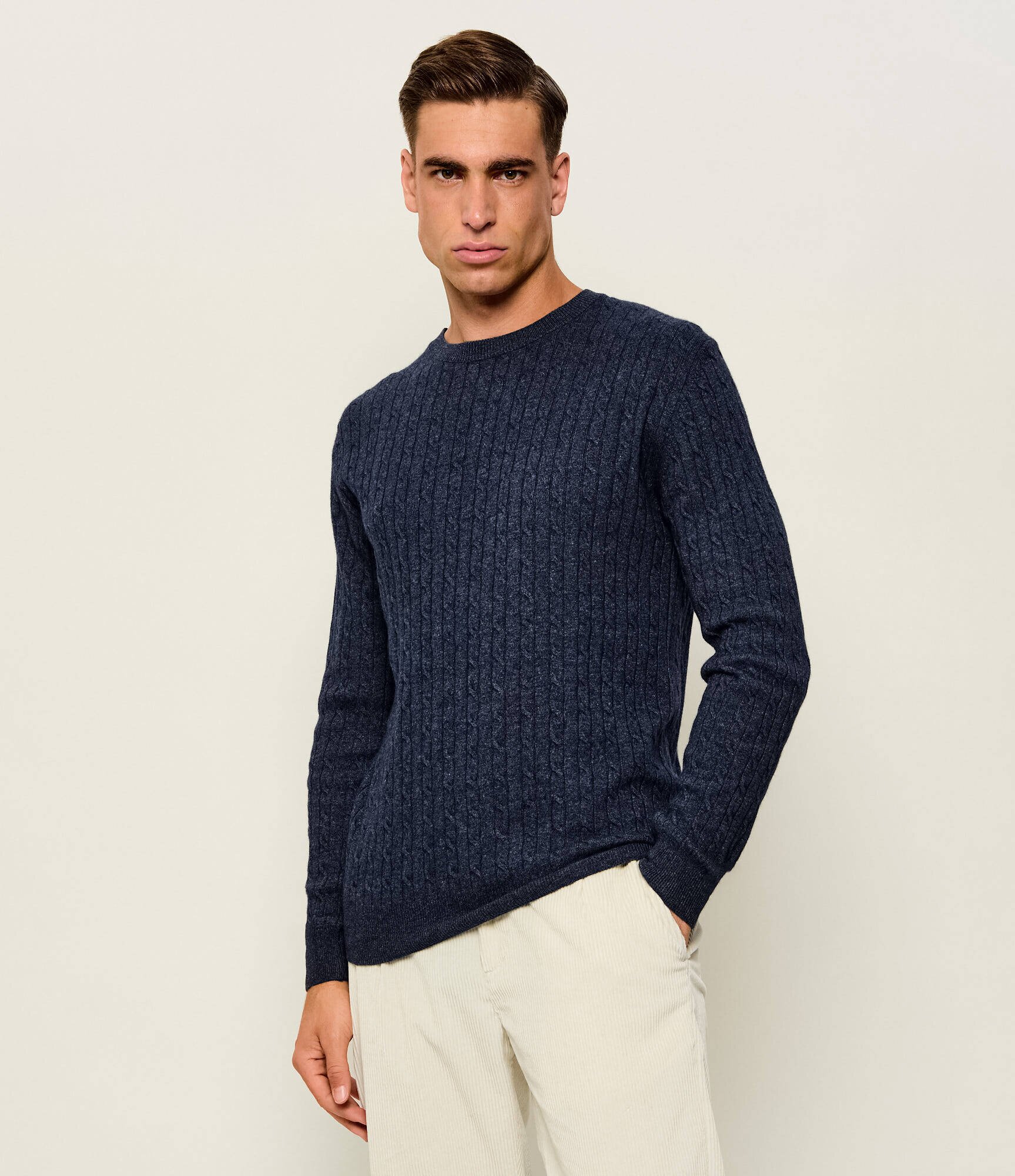 Sand Copenhagen Pulover Iq | regular fit cu adaos de lână și cașmir