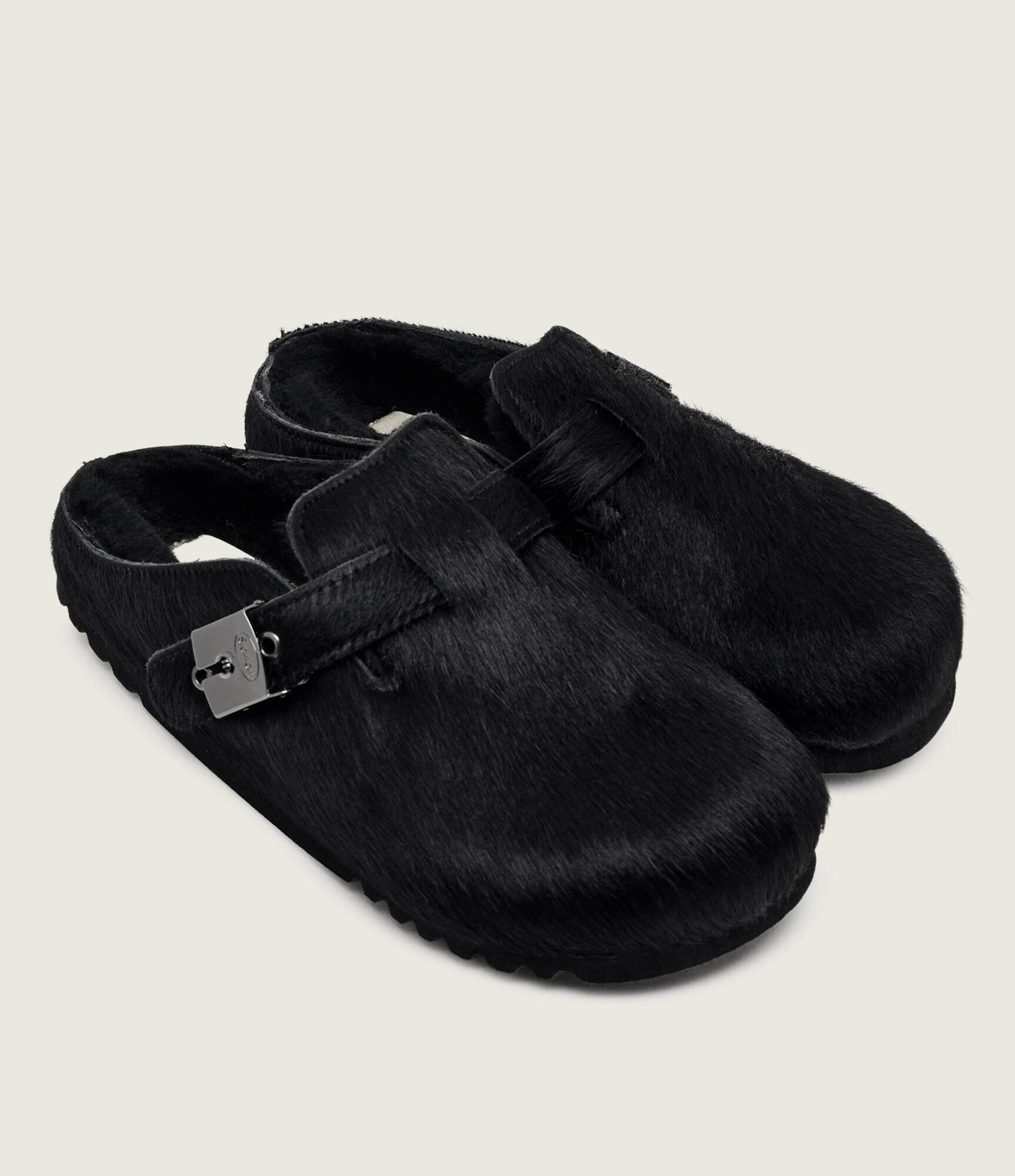 Scholl De piele mules (încălțăminte) Grace cu adaos de lână