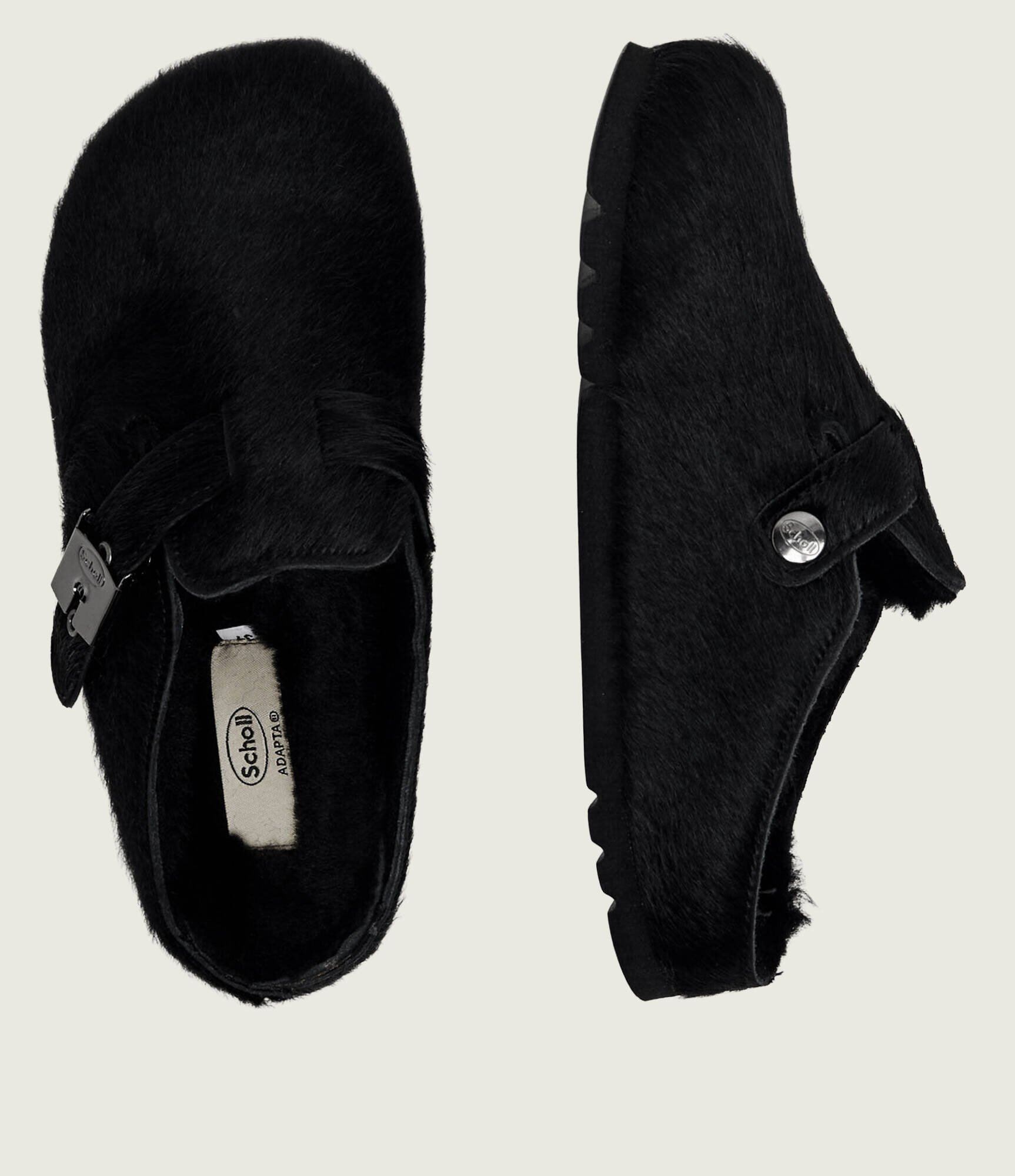 Scholl De piele mules (încălțăminte) Grace cu adaos de lână