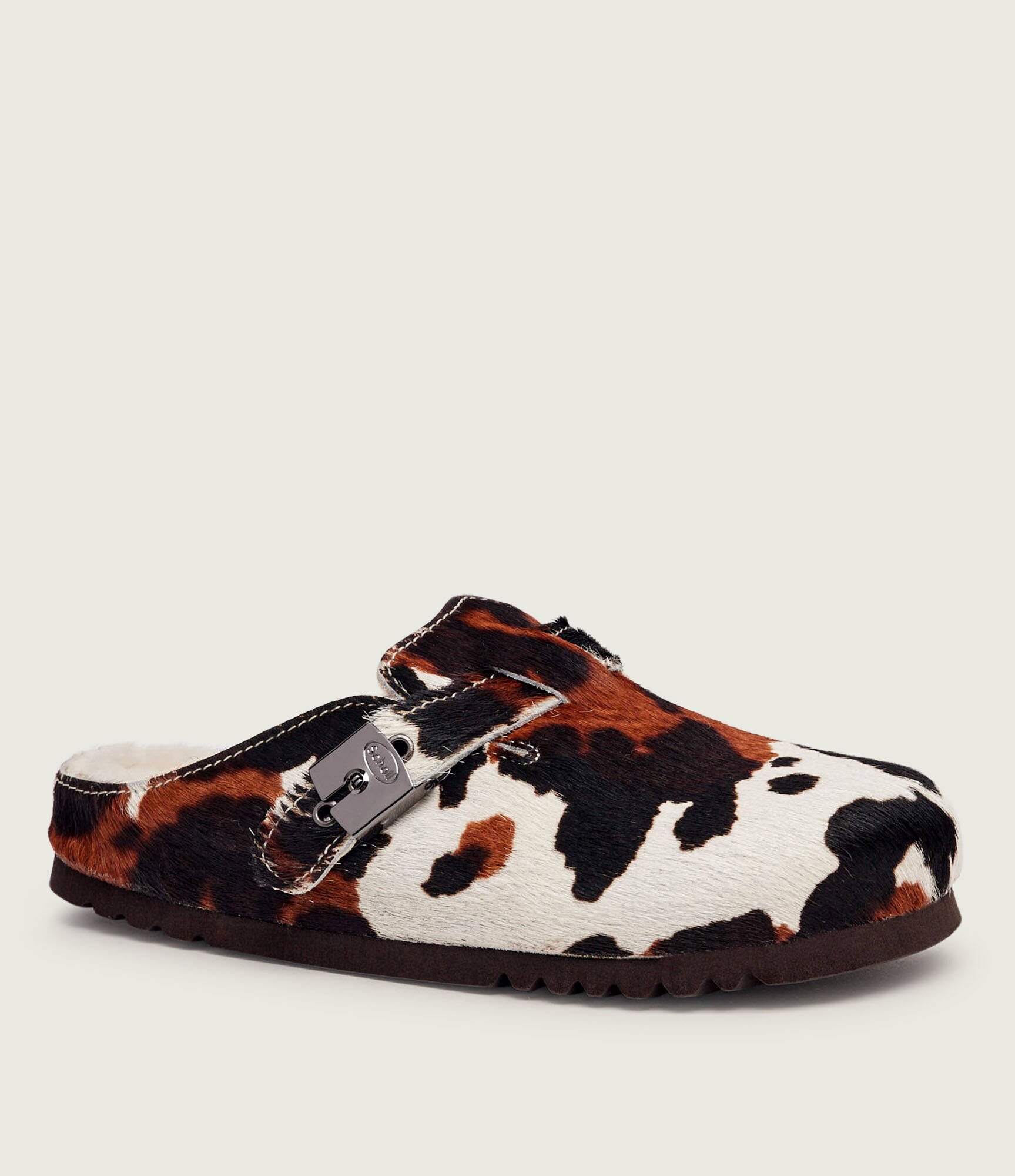 Scholl De piele mules (încălțăminte) Grace cu adaos de lână