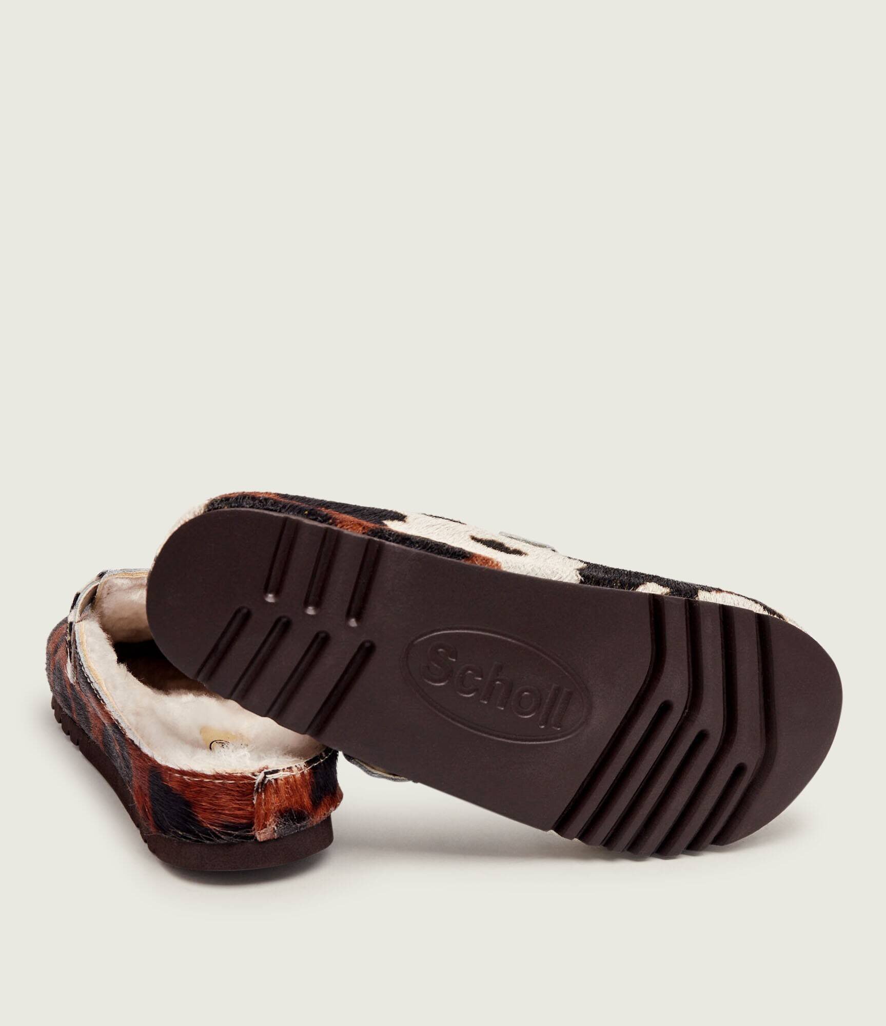 Scholl De piele mules (încălțăminte) Grace cu adaos de lână