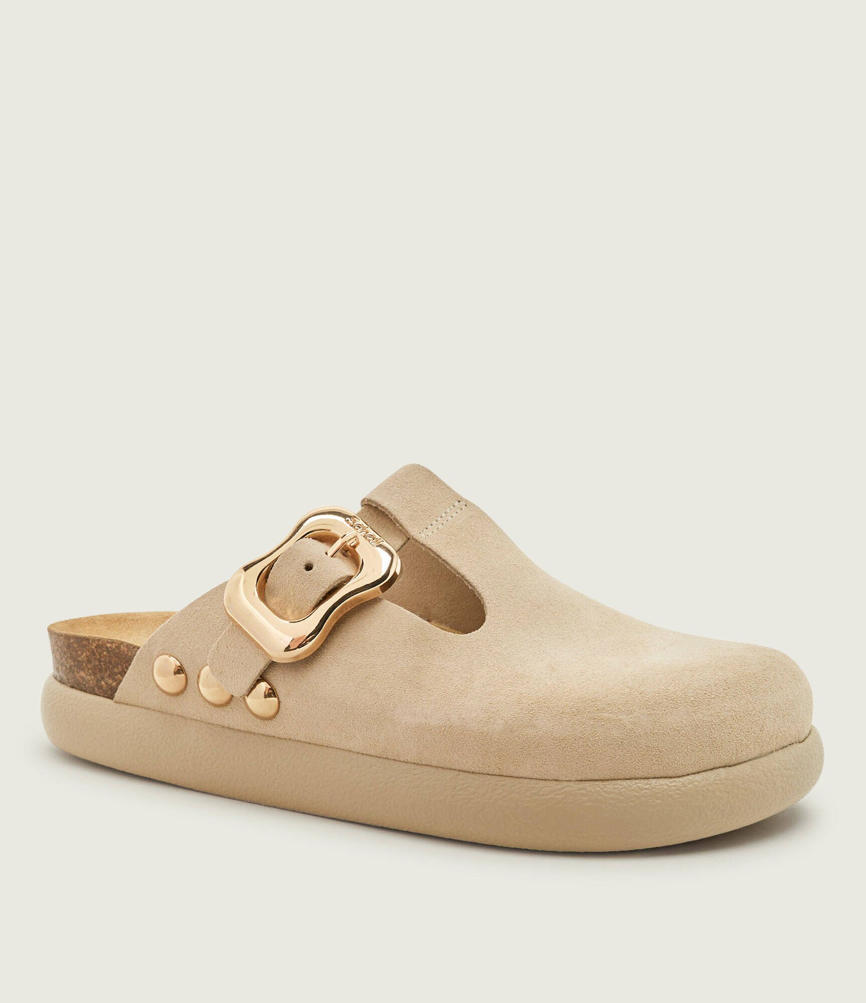 Scholl Mules (încălțăminte) FLORA CHUNKY | piele întoarsă