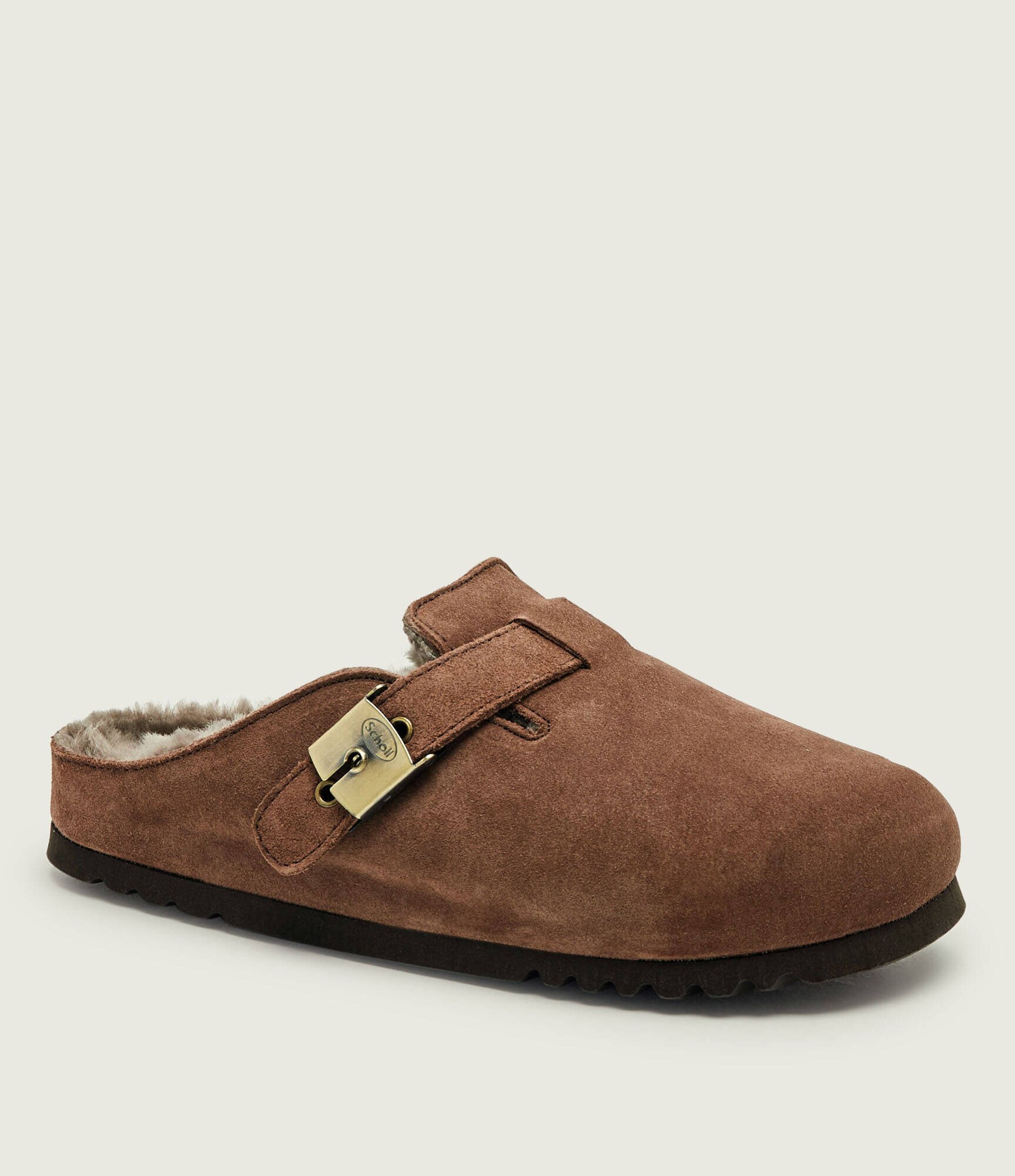 Scholl Mules (încălțăminte) Grace | piele întoarsă (zamsz) | cu adaos de lână
