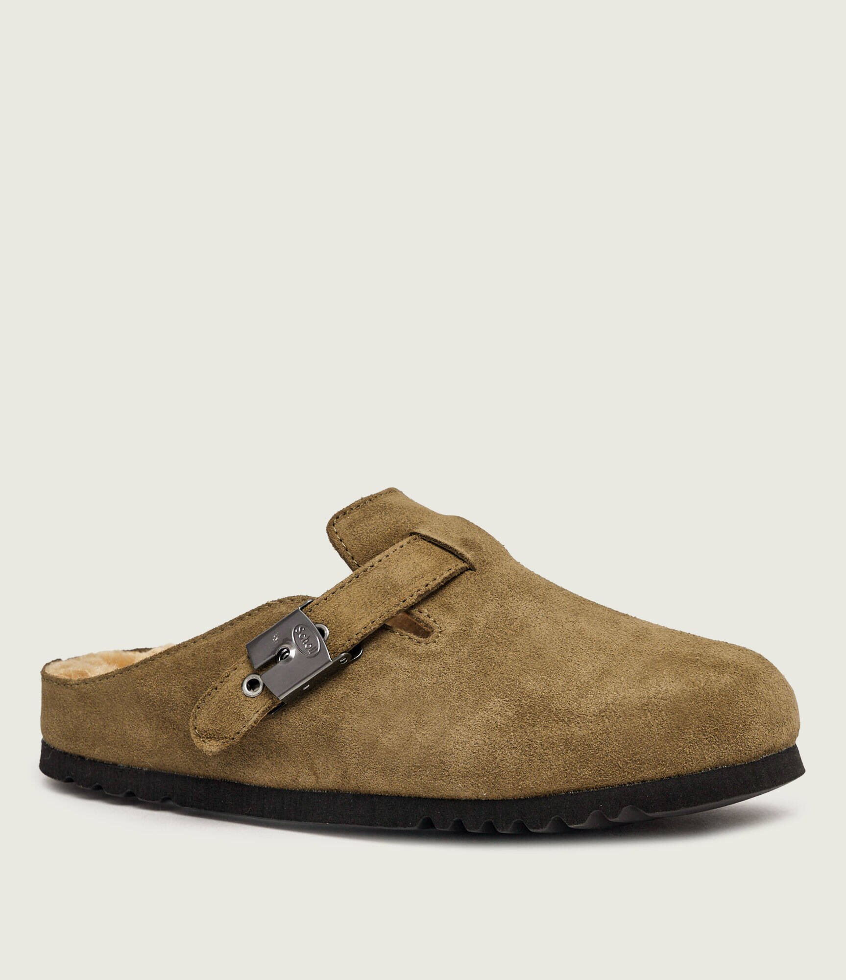 Scholl Mules (încălțăminte) Grace | piele întoarsă (zamsz) | cu adaos de lână