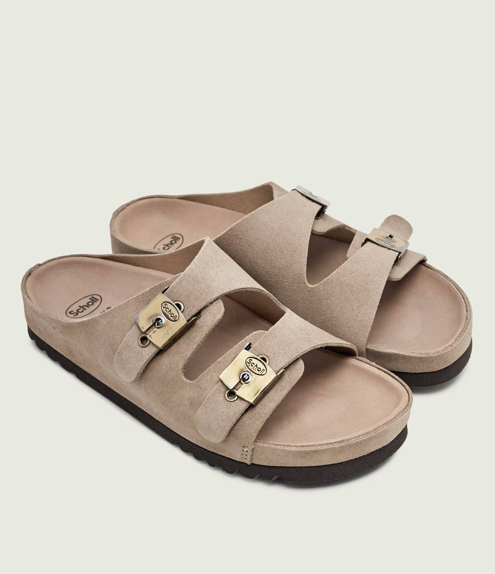 Scholl Șlapi KIM | piele întoarsă