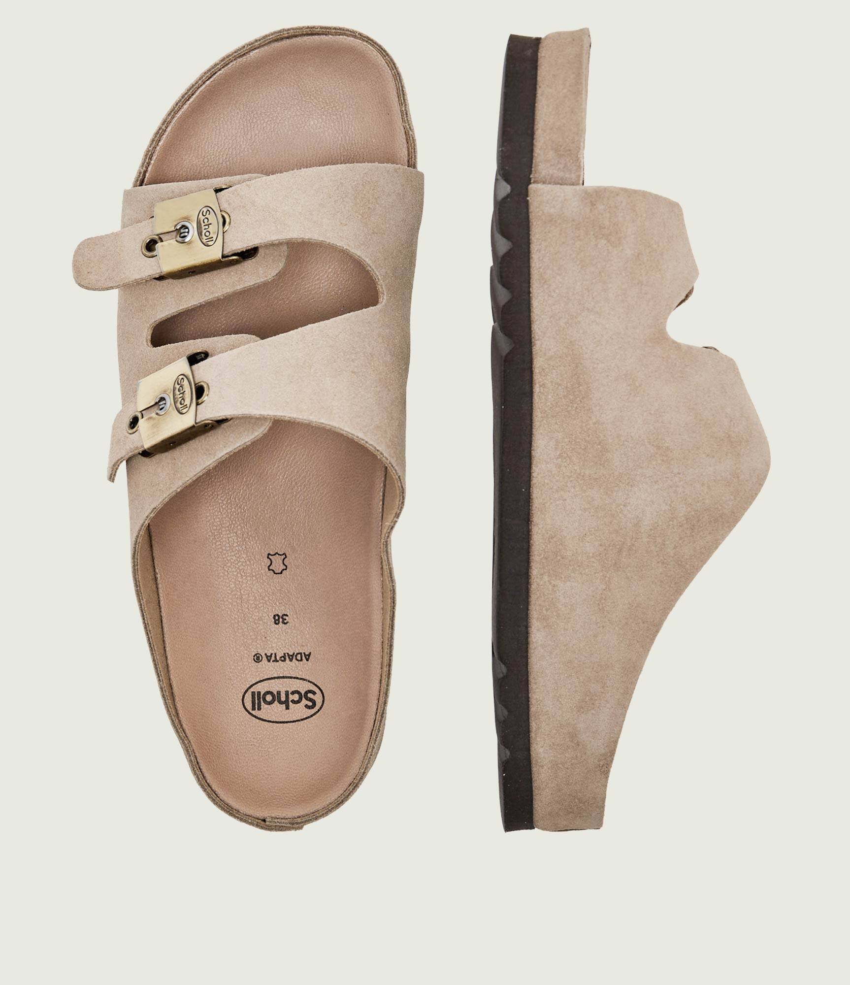 Scholl Șlapi KIM | piele întoarsă