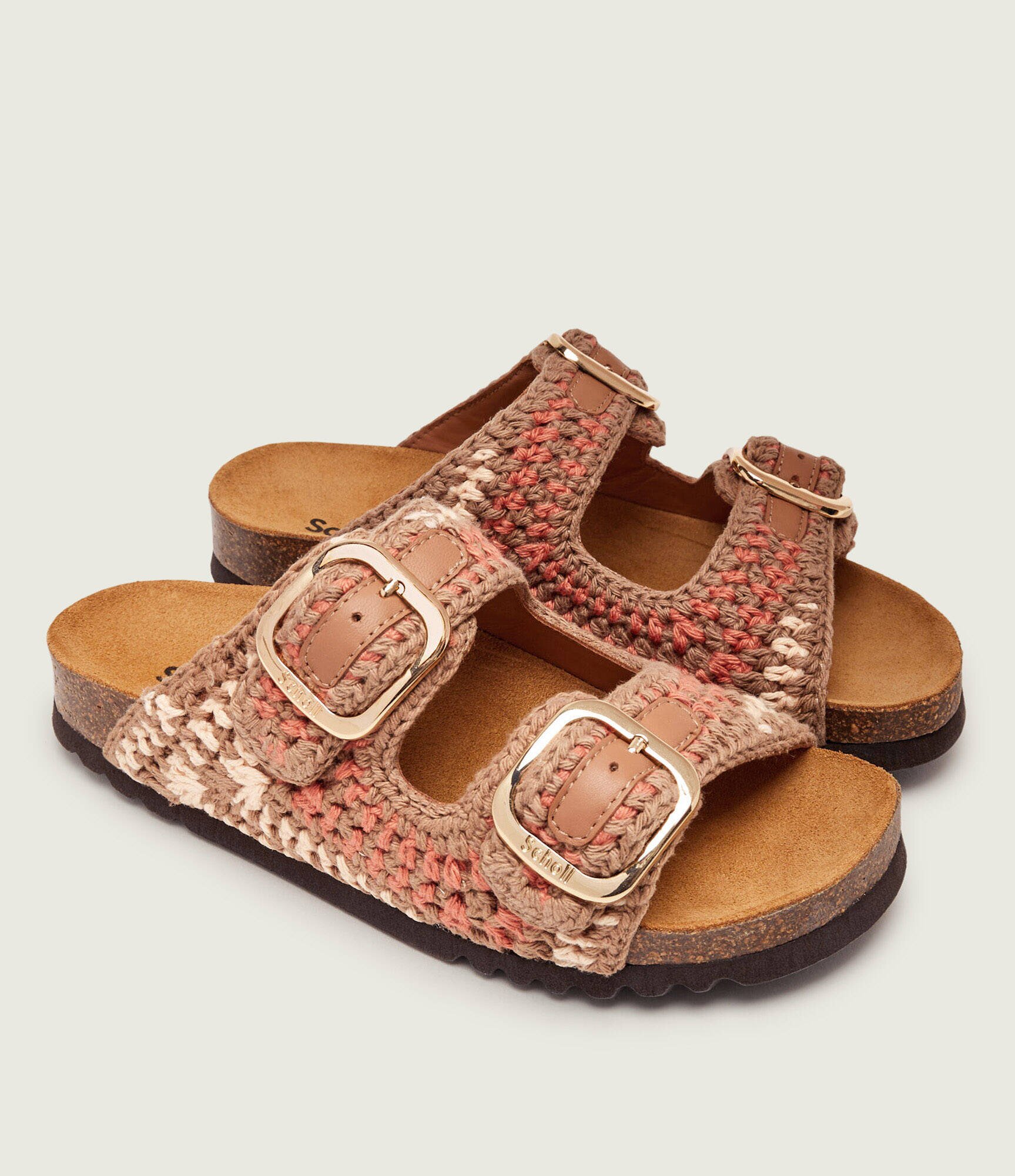 Scholl Șlapi NOELLE cu adaos de piele