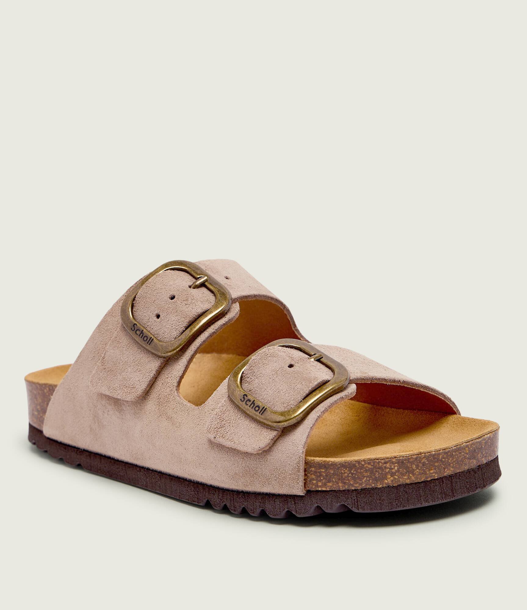 Scholl Șlapi NOELLE | piele întoarsă