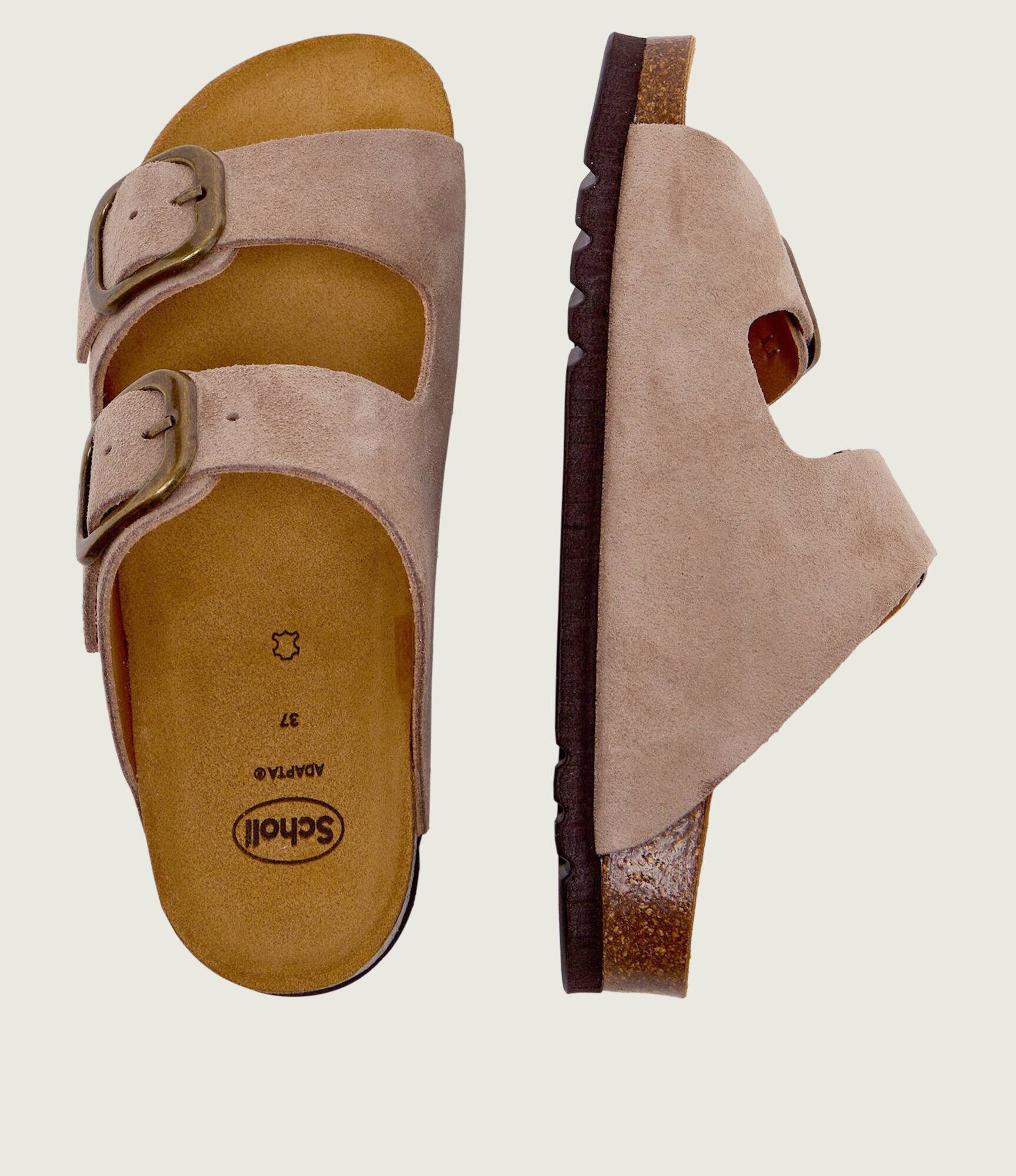 Scholl Șlapi NOELLE | piele întoarsă