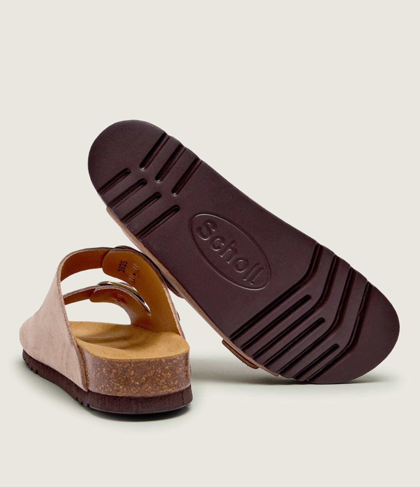 Scholl Șlapi NOELLE | piele întoarsă
