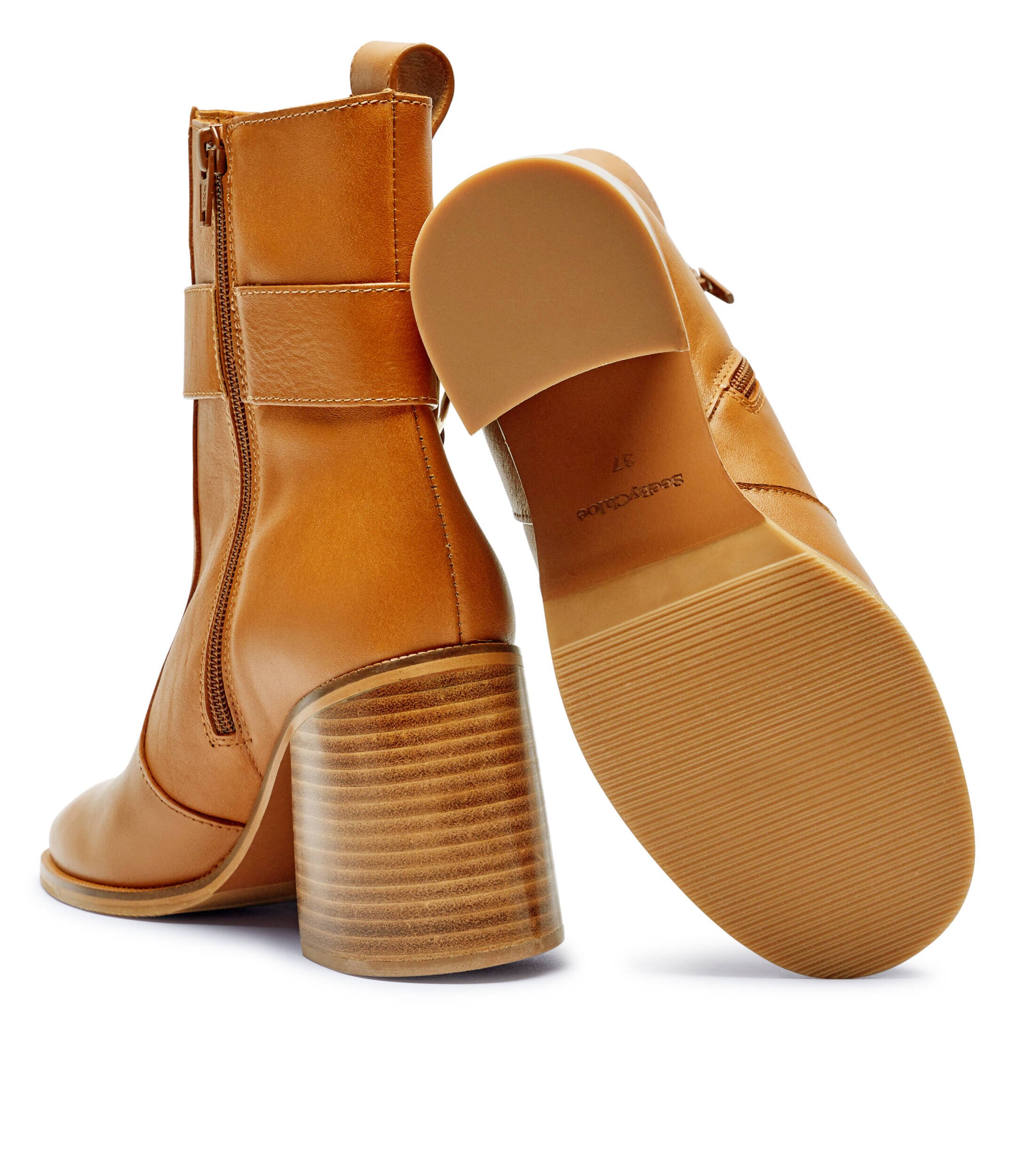 See By Chloé De piele botine cu toc
