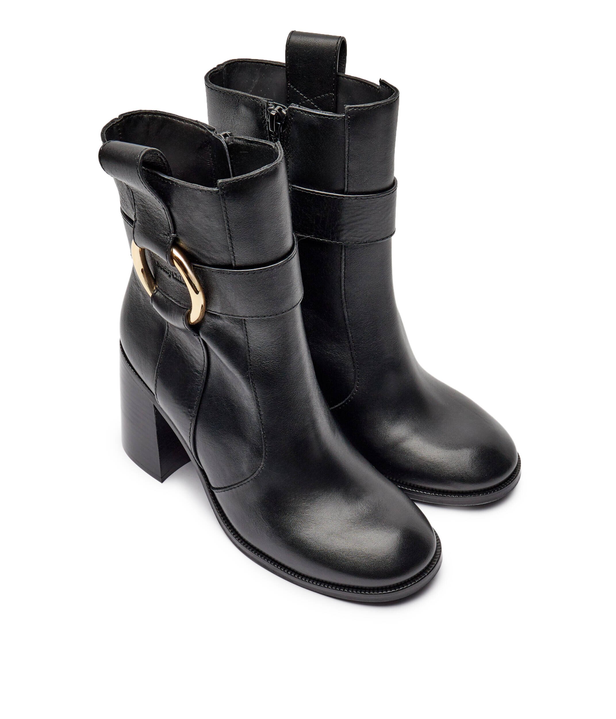See By Chloé De piele botine cu toc