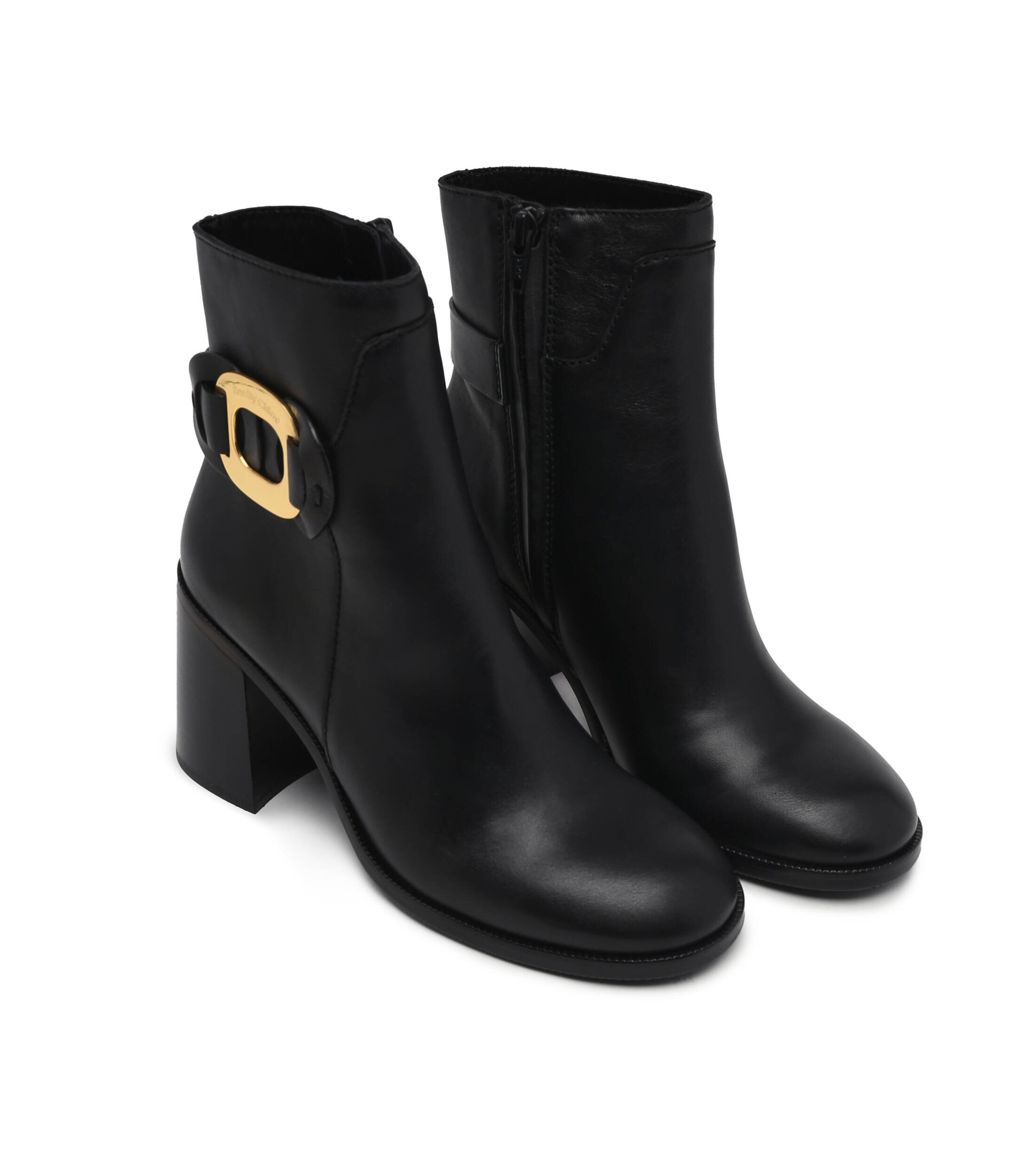 See By Chloé De piele botine cu toc Chany