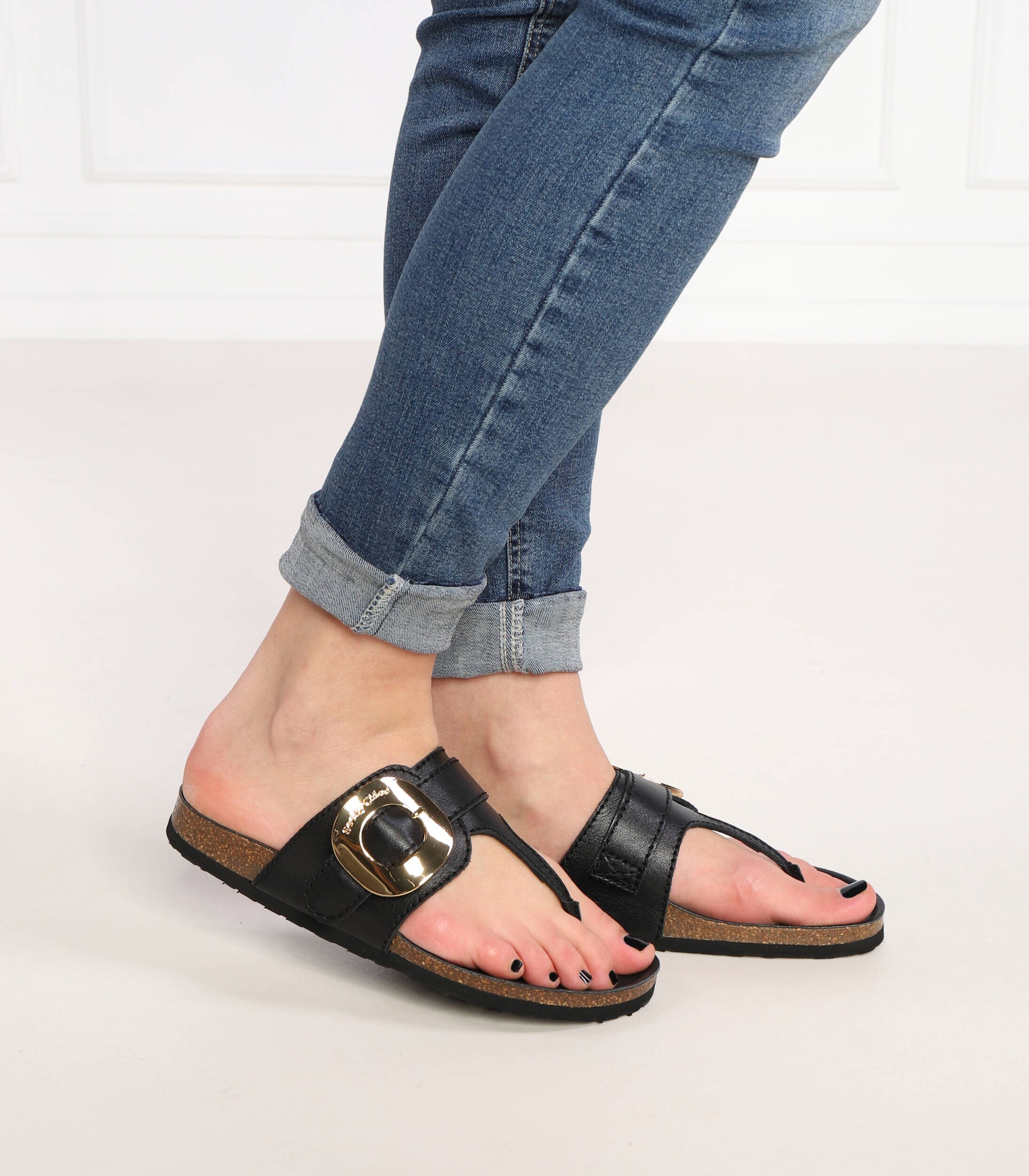 See By Chloé De piele flip flops