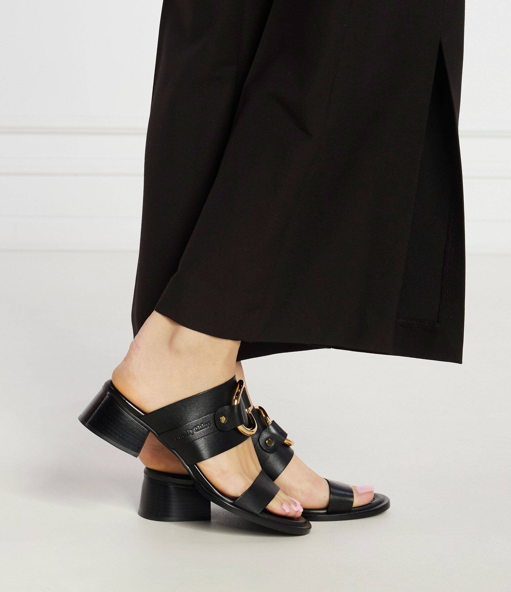 See By Chloé De piele șlapi Hana