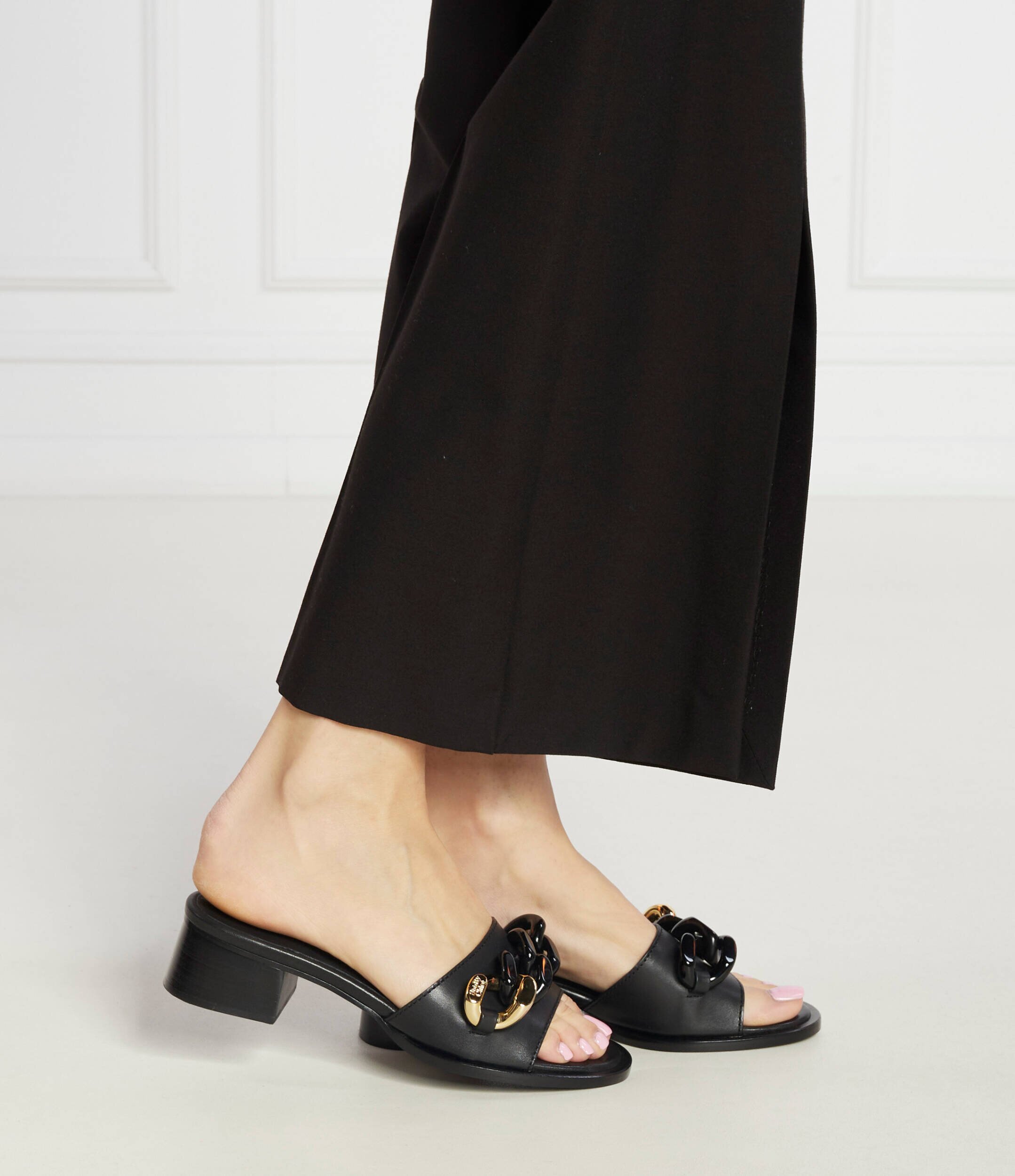 See By Chloé De piele șlapi MONYCA
