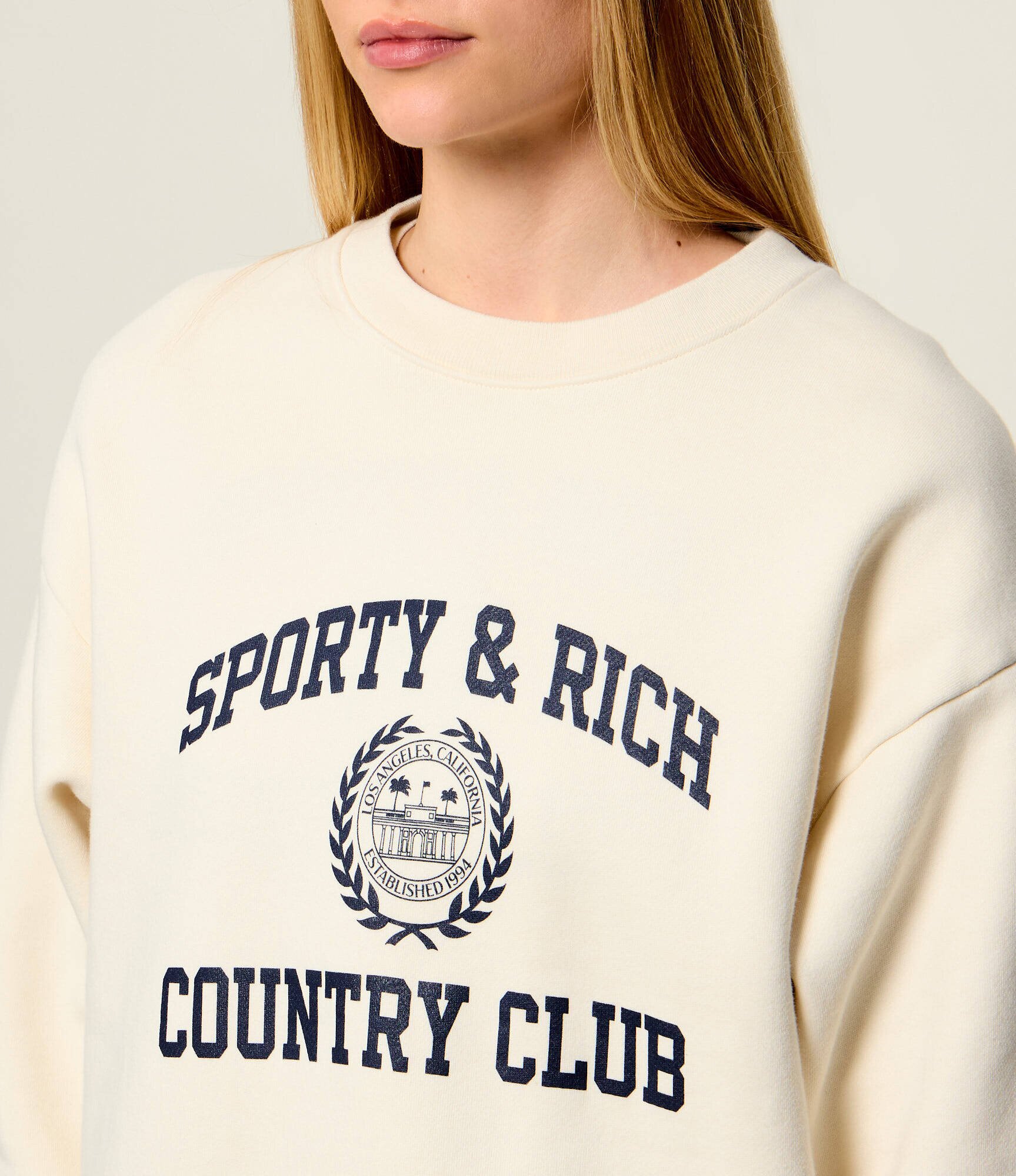 Sporty&Rich Hanorac Varsity Crest | Oversize fit