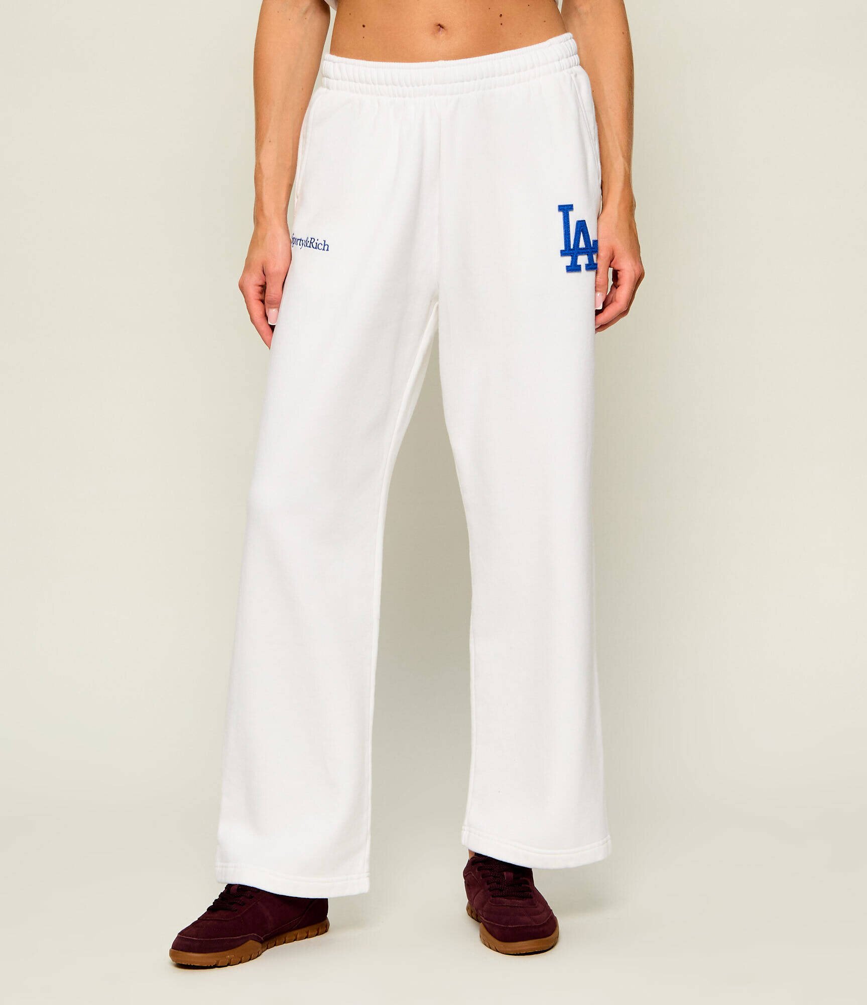 Sporty&Rich Pantaloni de trening LA Serif | Loose fit