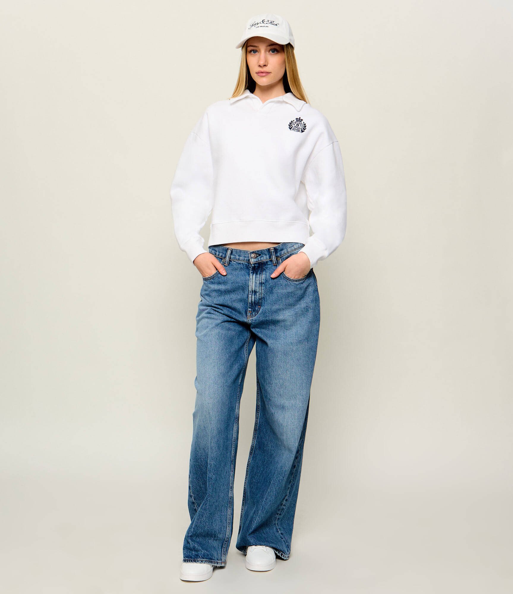 Sporty&Rich Polo NY Crest | Oversize fit
