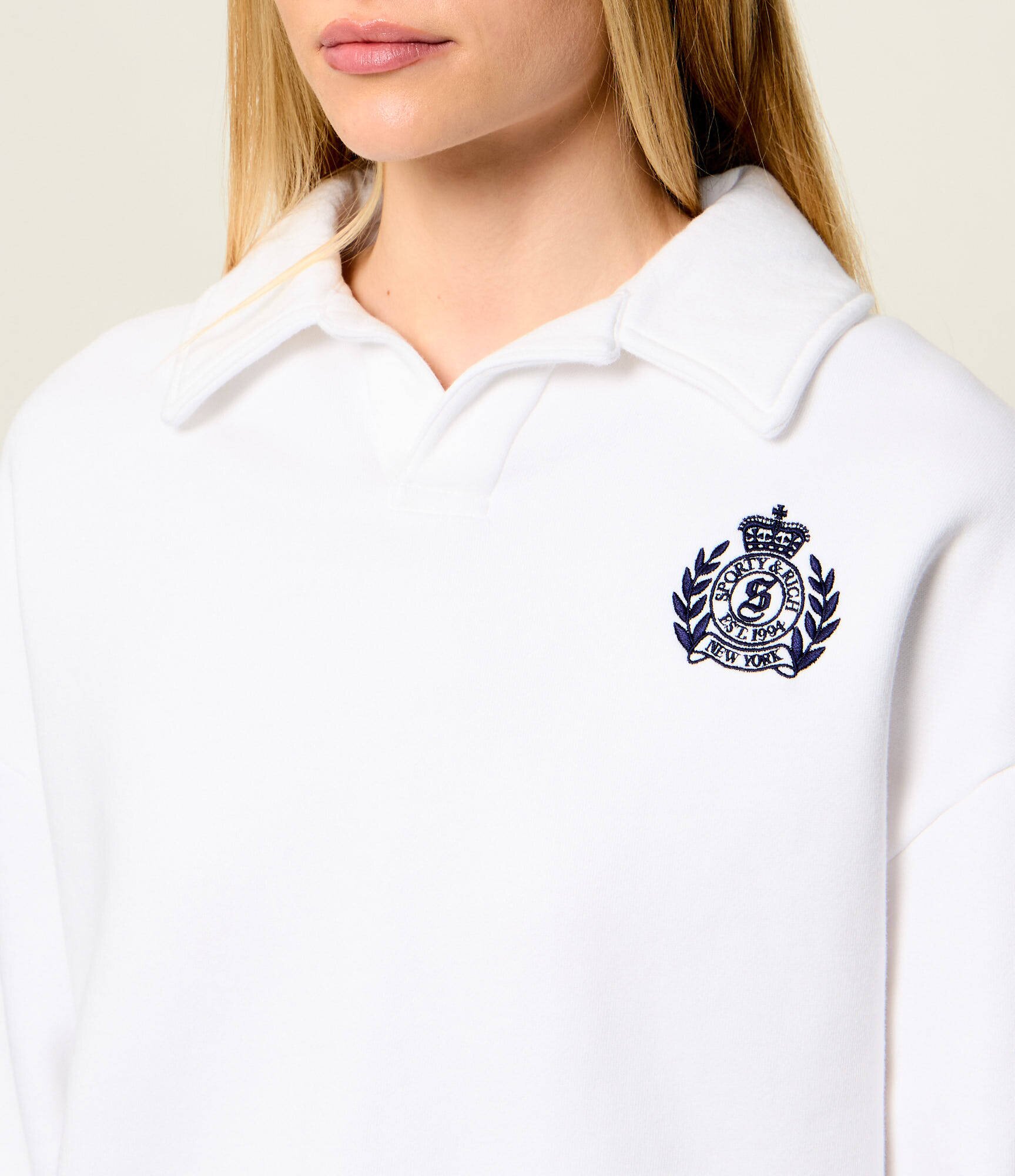 Sporty&Rich Polo NY Crest | Oversize fit