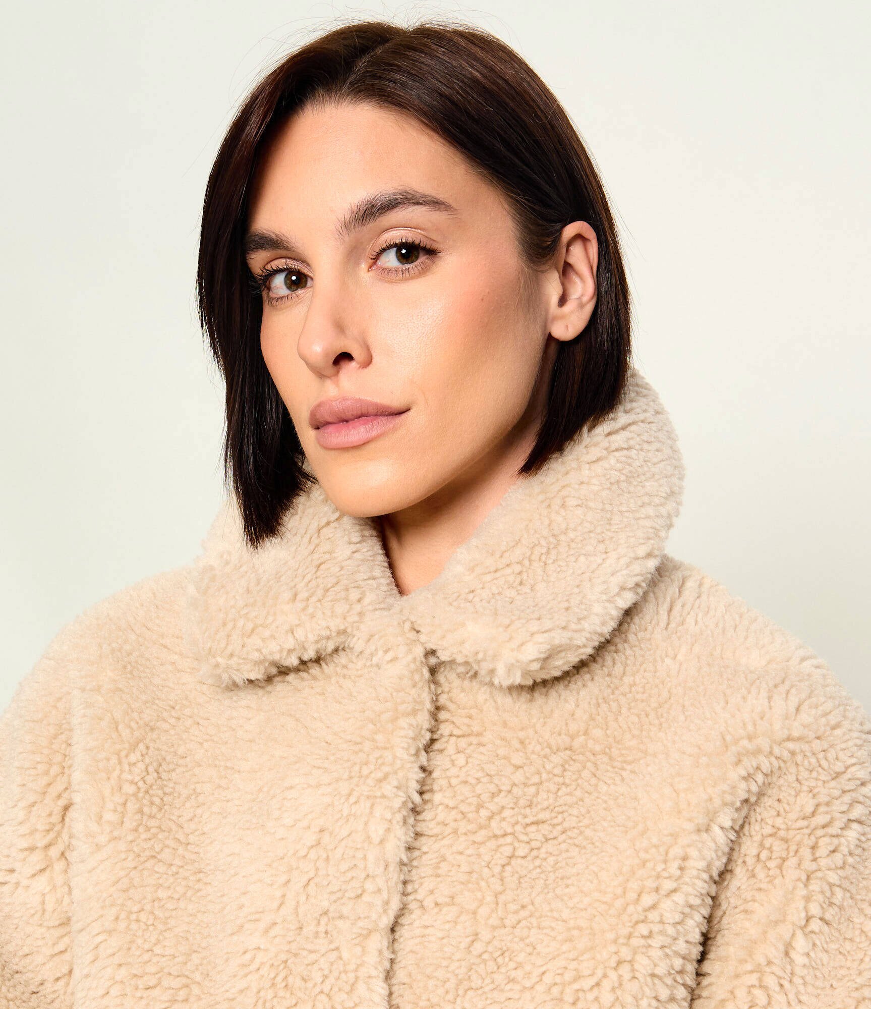 ST.Barth Din fleece geacă Jeanne Teddy | Oversize fit