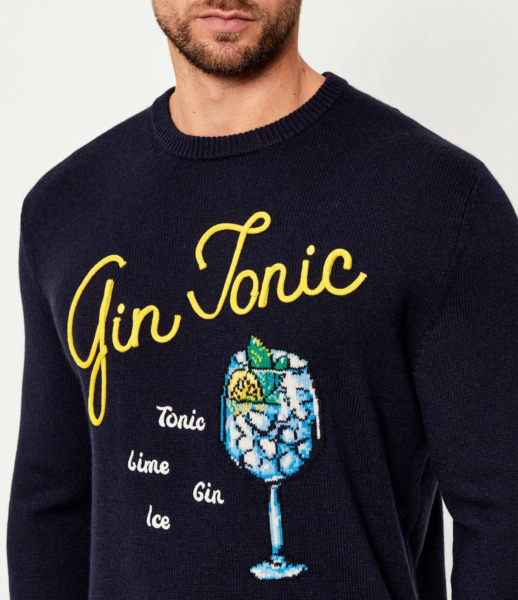 ST.Barth Pulover Heron DRINK GIN | regular fit cu adaos de lână și cașmir