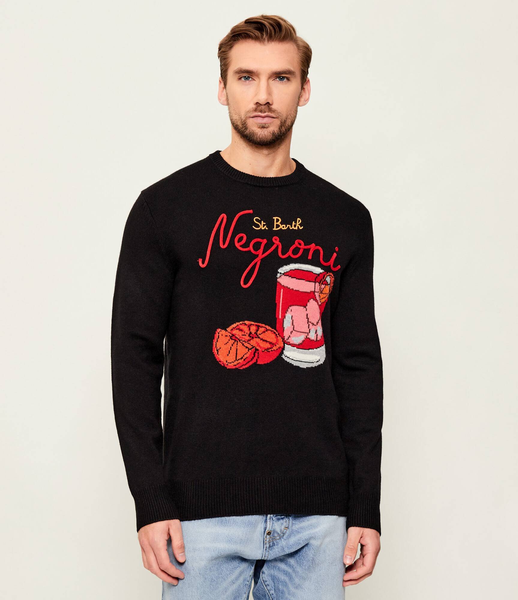 ST.Barth Pulover Heron NEGRONI | regular fit cu adaos de lână și cașmir