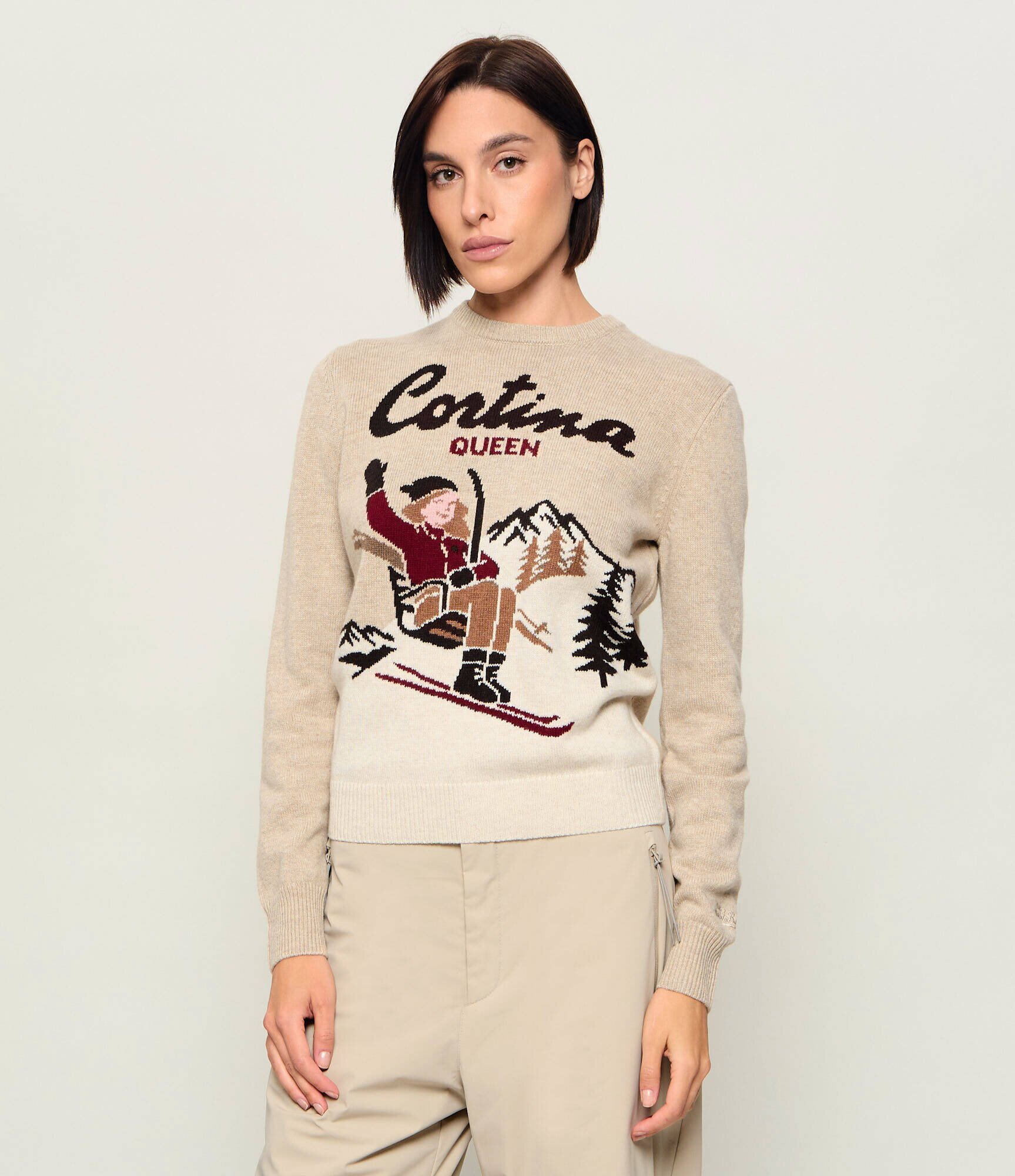 ST.Barth Pulover New Queen C | x St. Moritz | Slim Fit cu adaos de lână și cașmir