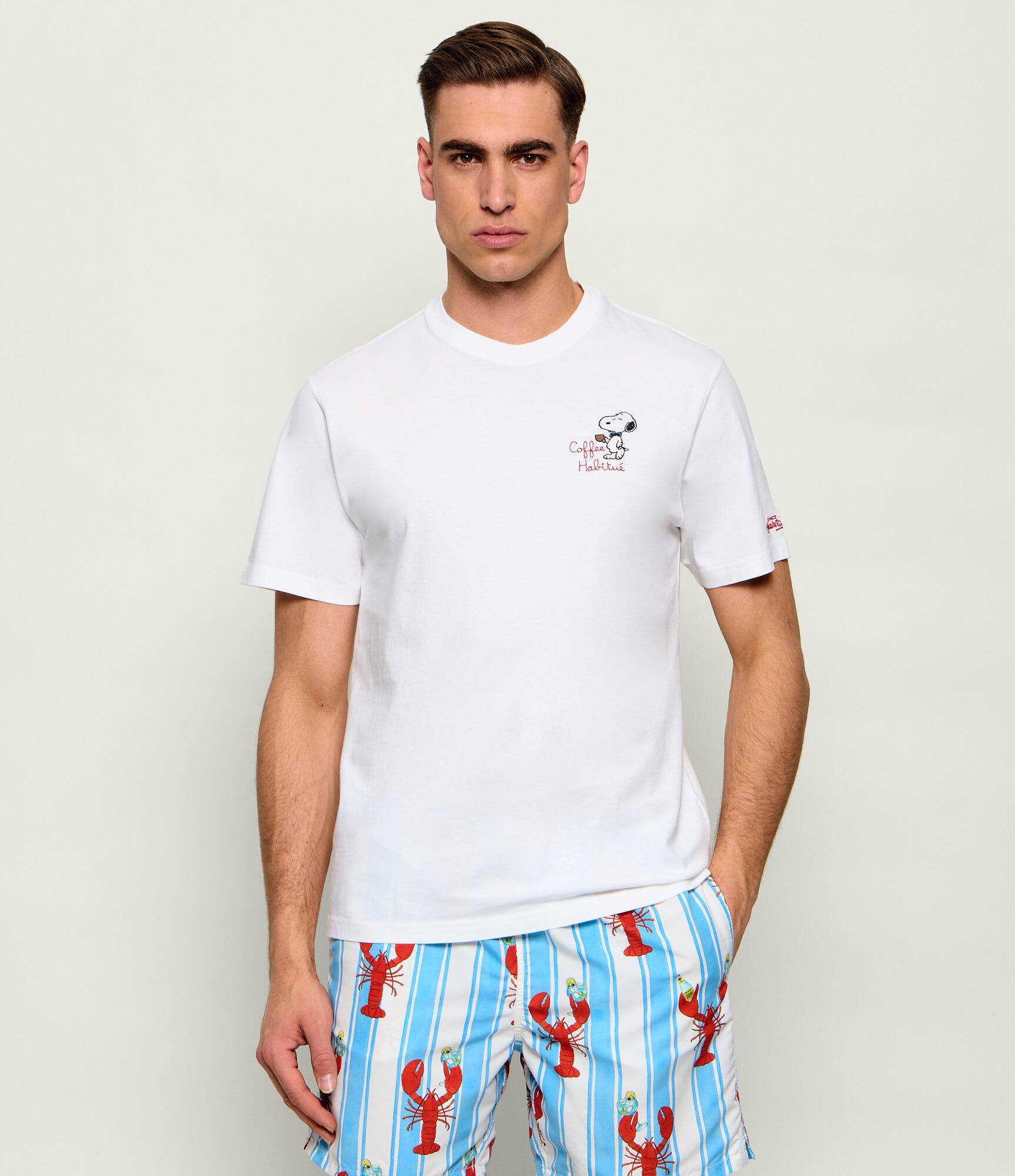 ST.Barth Tricou Portofino Snoopy Coffee | Classic fit