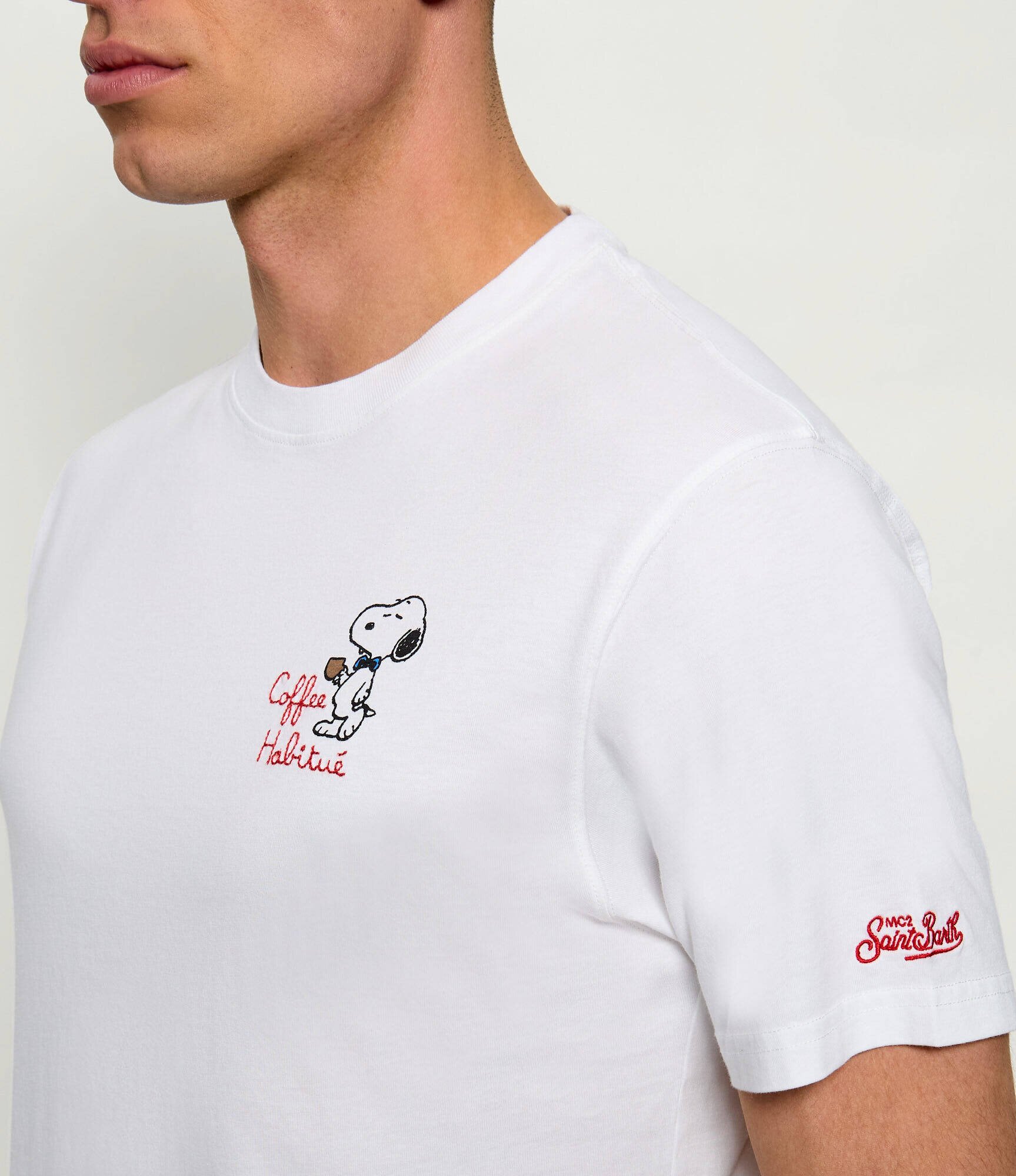 ST.Barth Tricou Portofino Snoopy Coffee | Classic fit