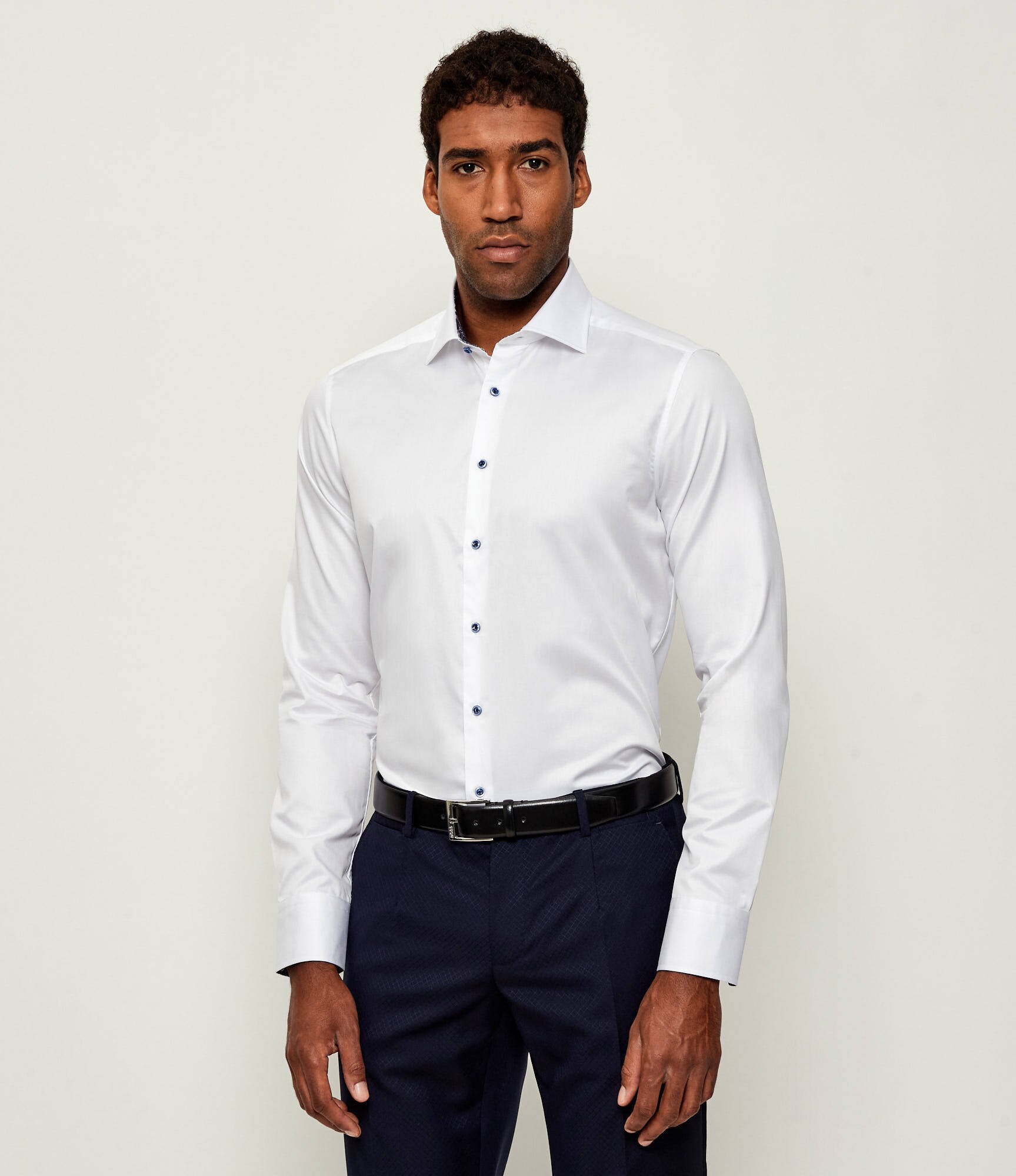 Stenströms Cămașă Slimline C75 RM cuff Contrast | Slim Fit