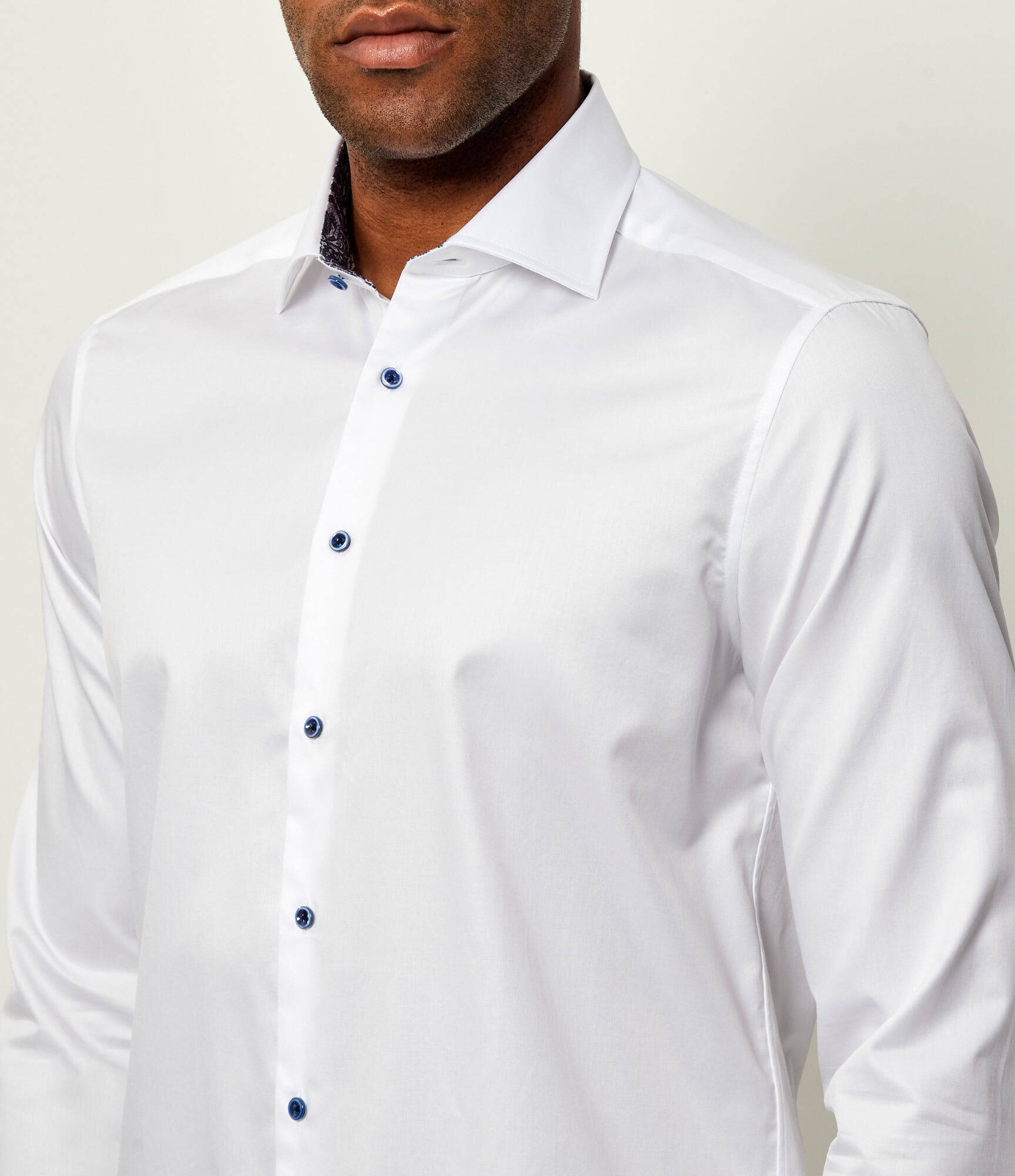 Stenströms Cămașă Slimline C75 RM cuff Contrast | Slim Fit