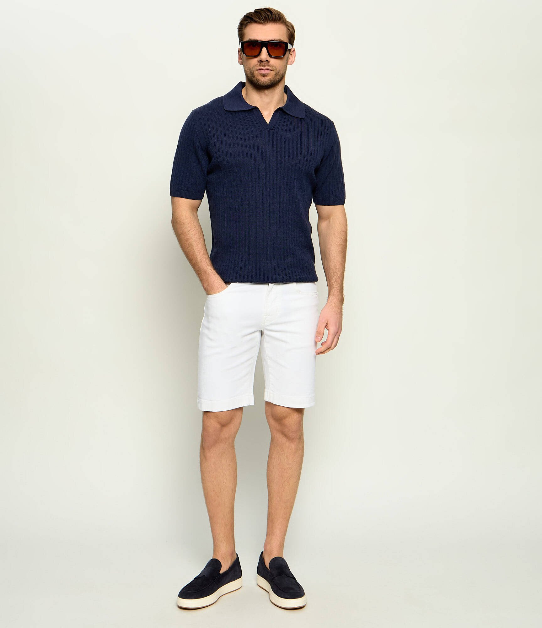 Stenströms De lână polo | Slim Fit | cu adaos de in