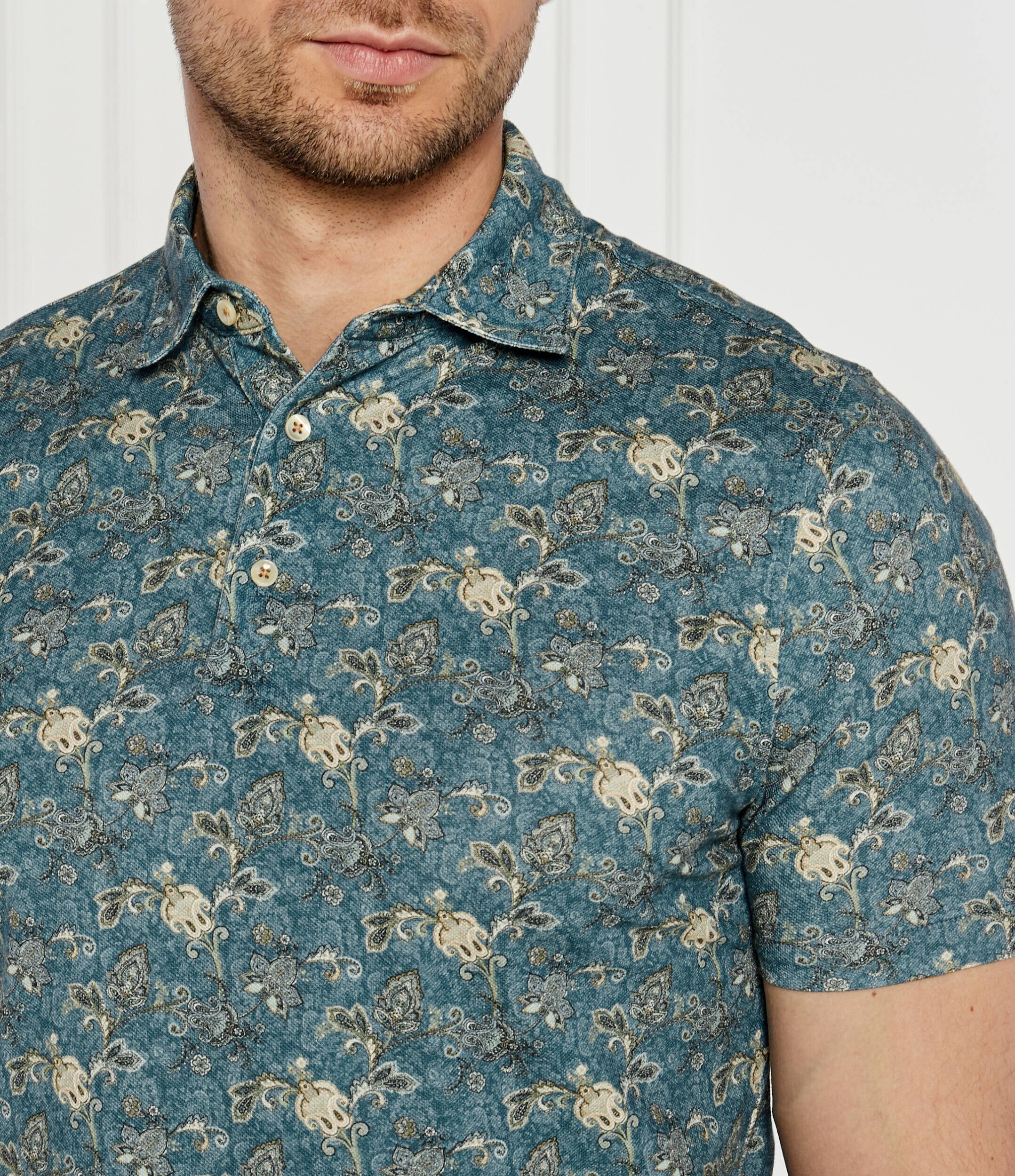 Stenströms Polo Paisley | Slim Fit