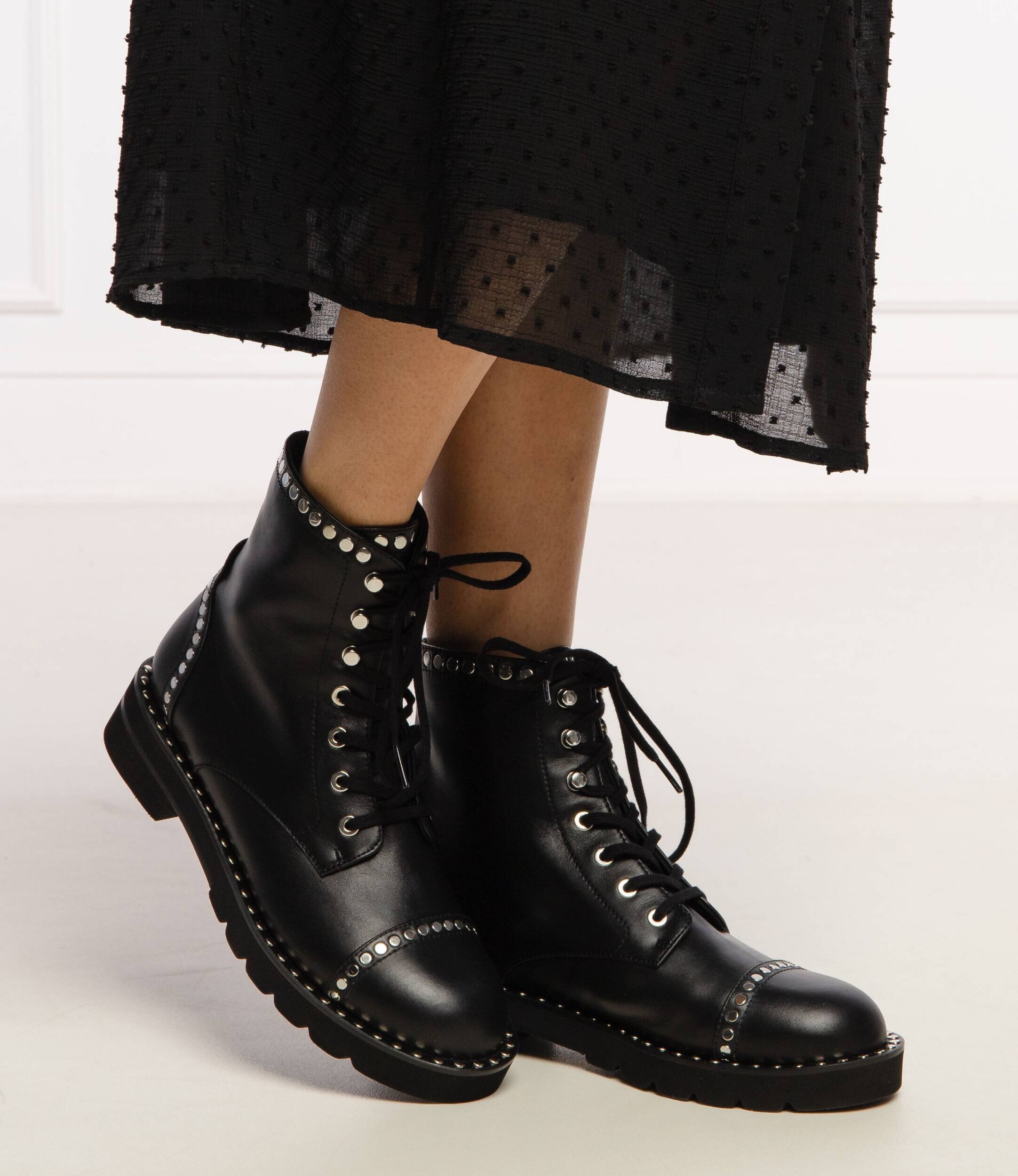 Stuart Weitzman De piele botine Mila Lift