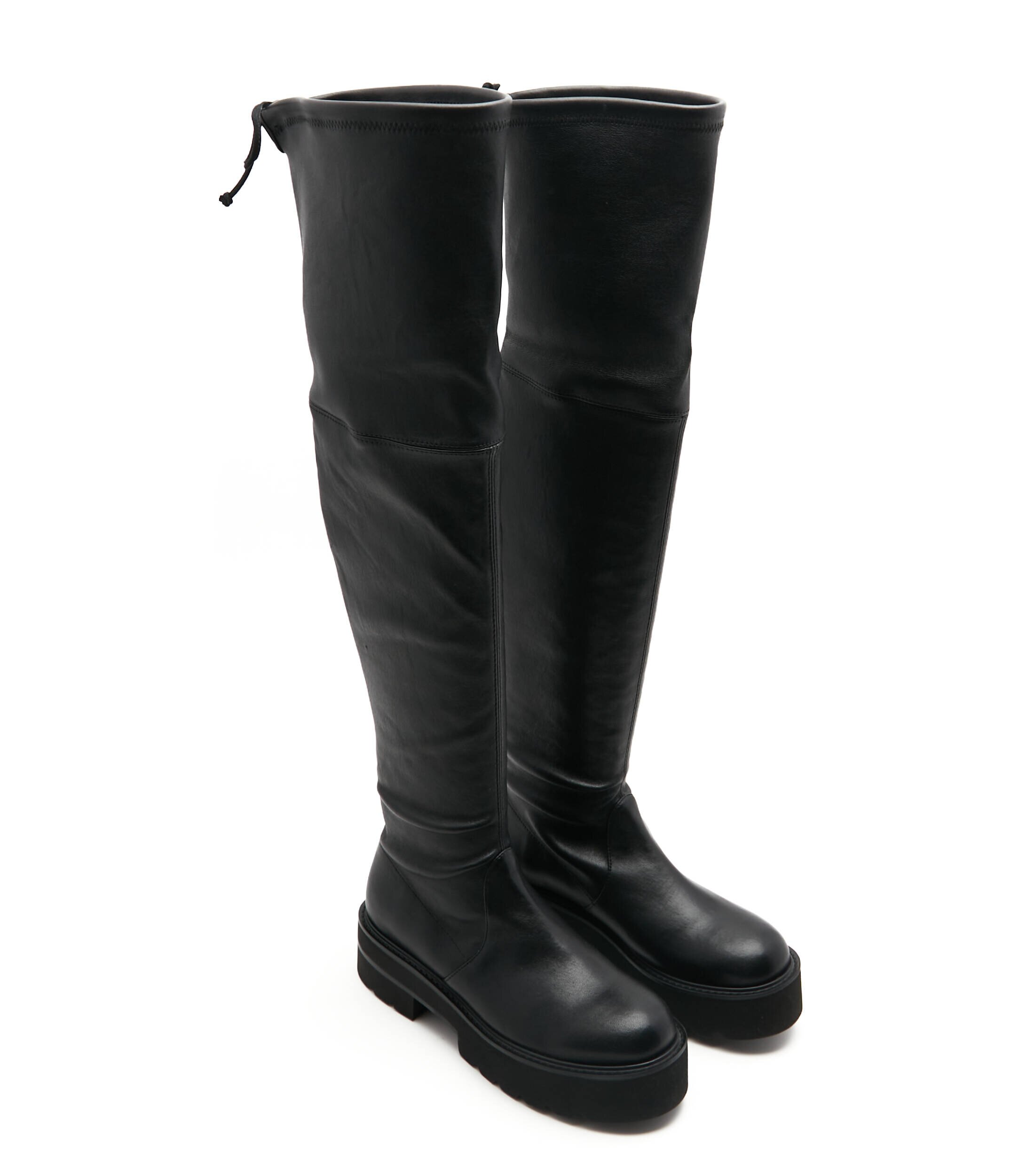 Stuart Weitzman De piele cizme lungi Lowland