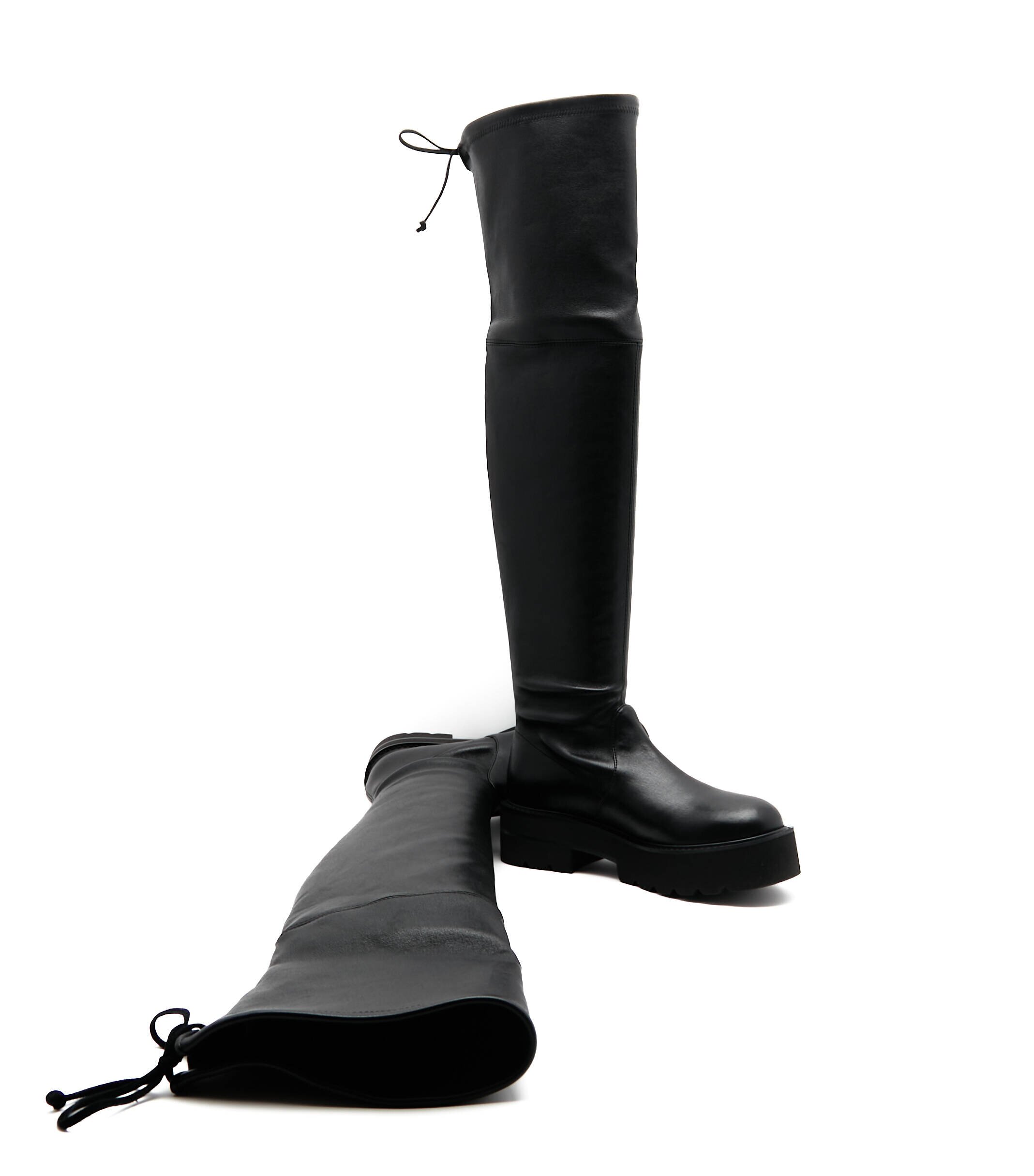 Stuart Weitzman De piele cizme lungi Lowland