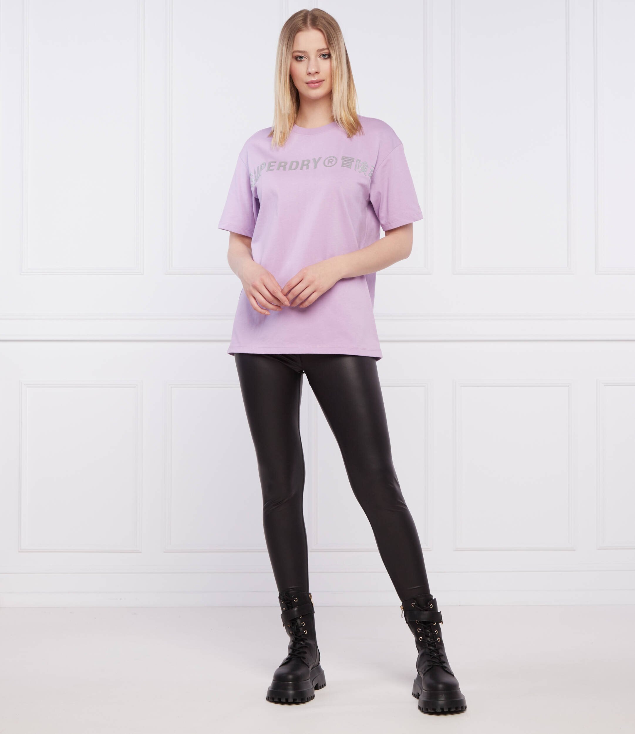 Superdry Tricou linear | Loose fit