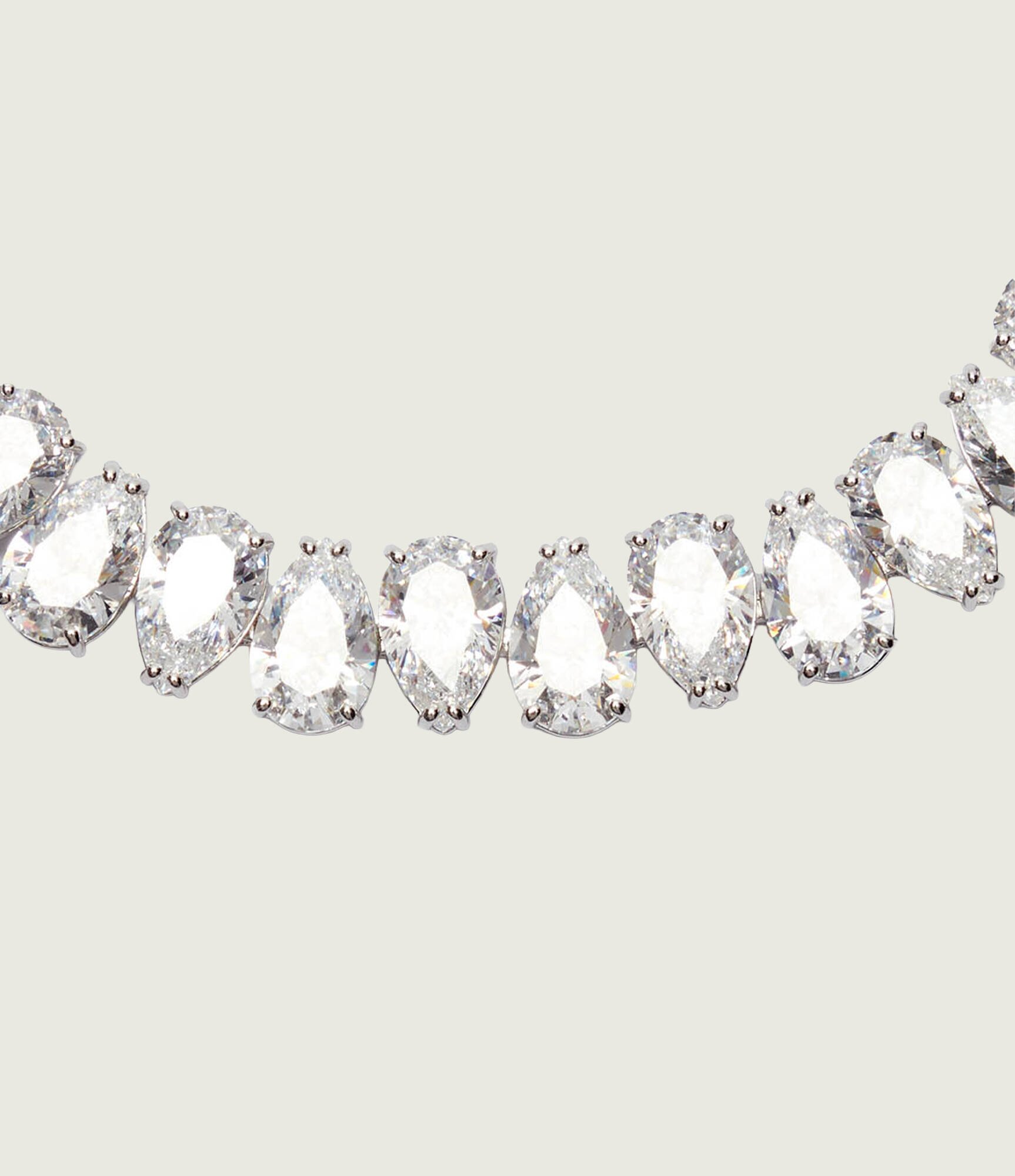 Swarovski Brățară MATRIX:BRACELET PEAR WHITE/RHS