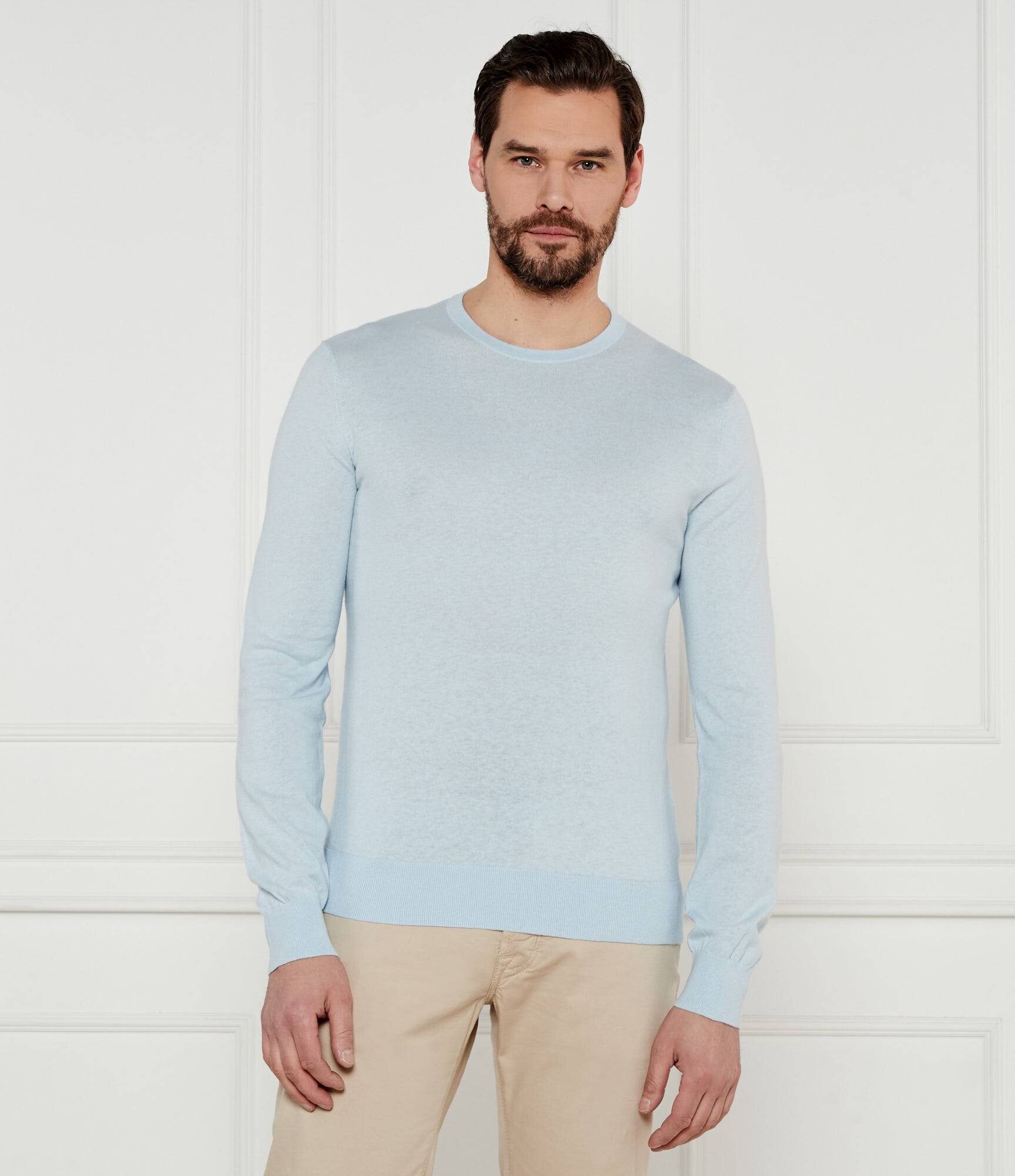 TIGER OF SWEDEN Pulover Connor L | Slim Fit | cu adaos de in