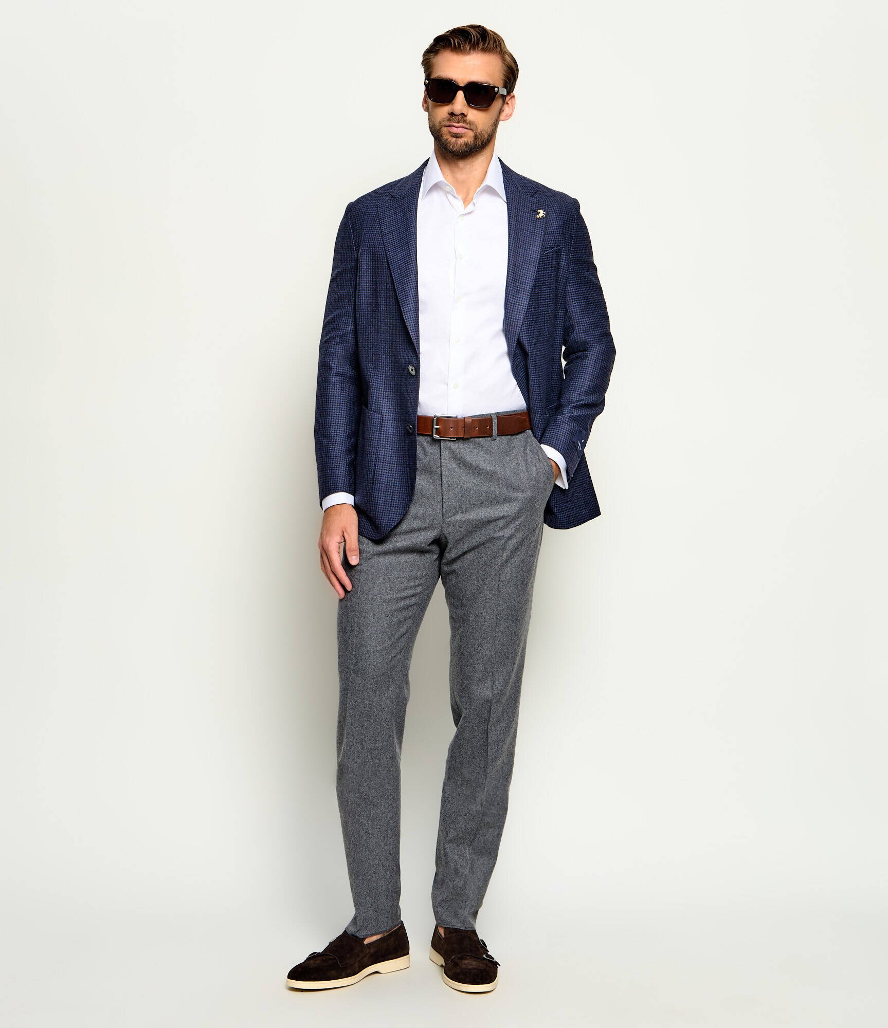 Tombolini De lână pantaloni chino | Slim Fit