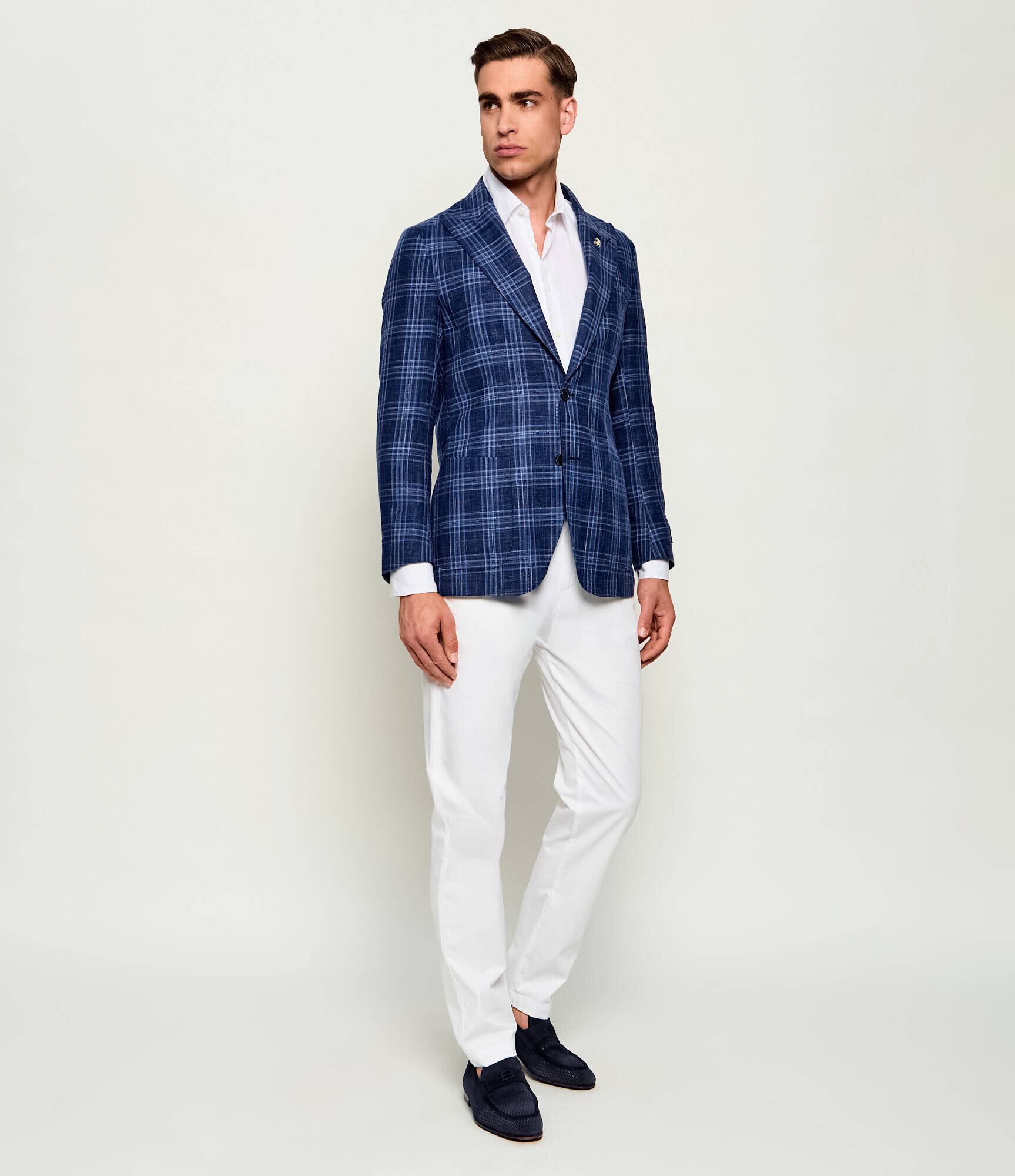 Tombolini De lână sacou | Slim Fit | cu adaos de in