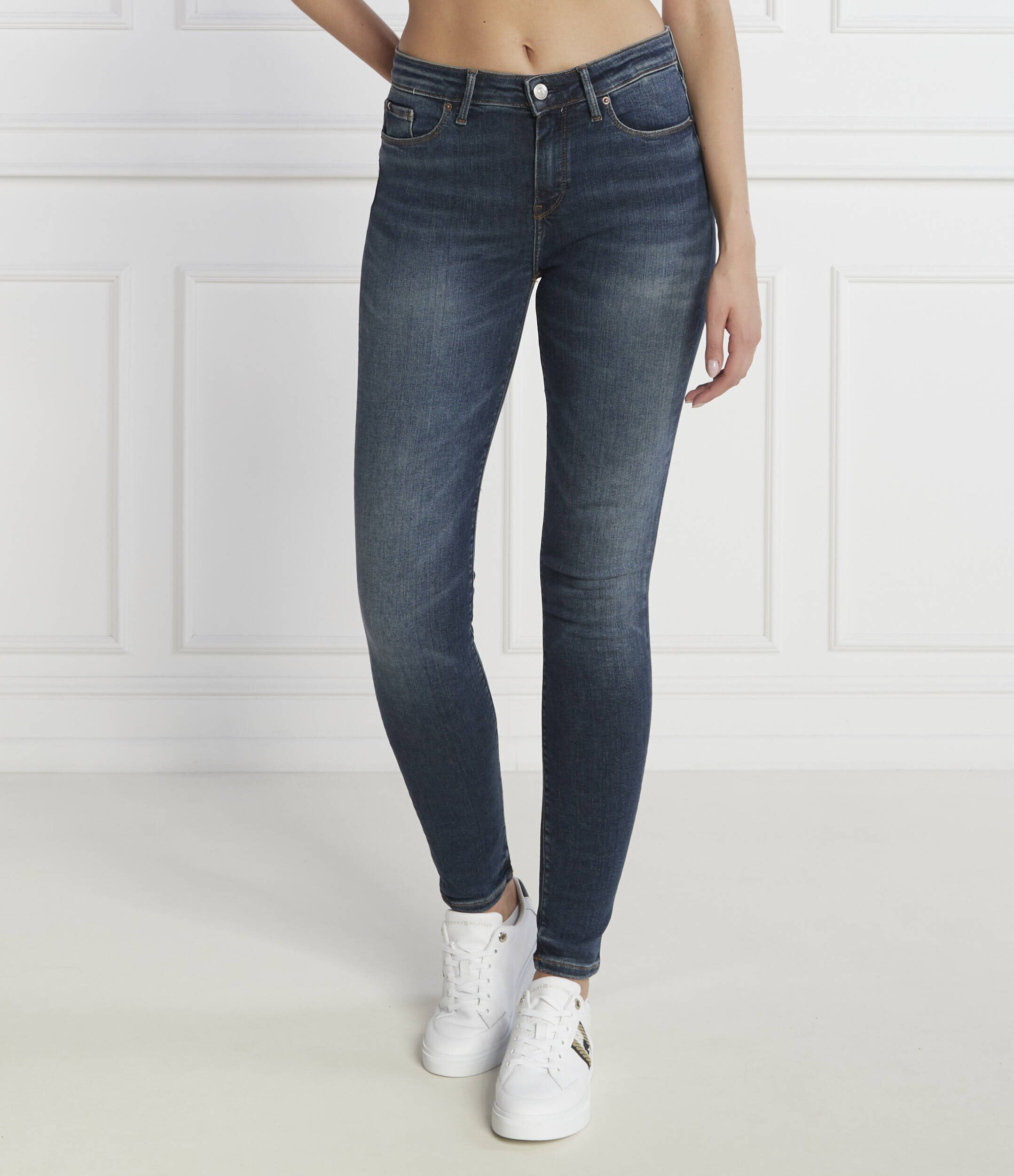 Tommy Hilfiger Blugi TH FLEX COMO SKINNY RW SAU | Skinny fit