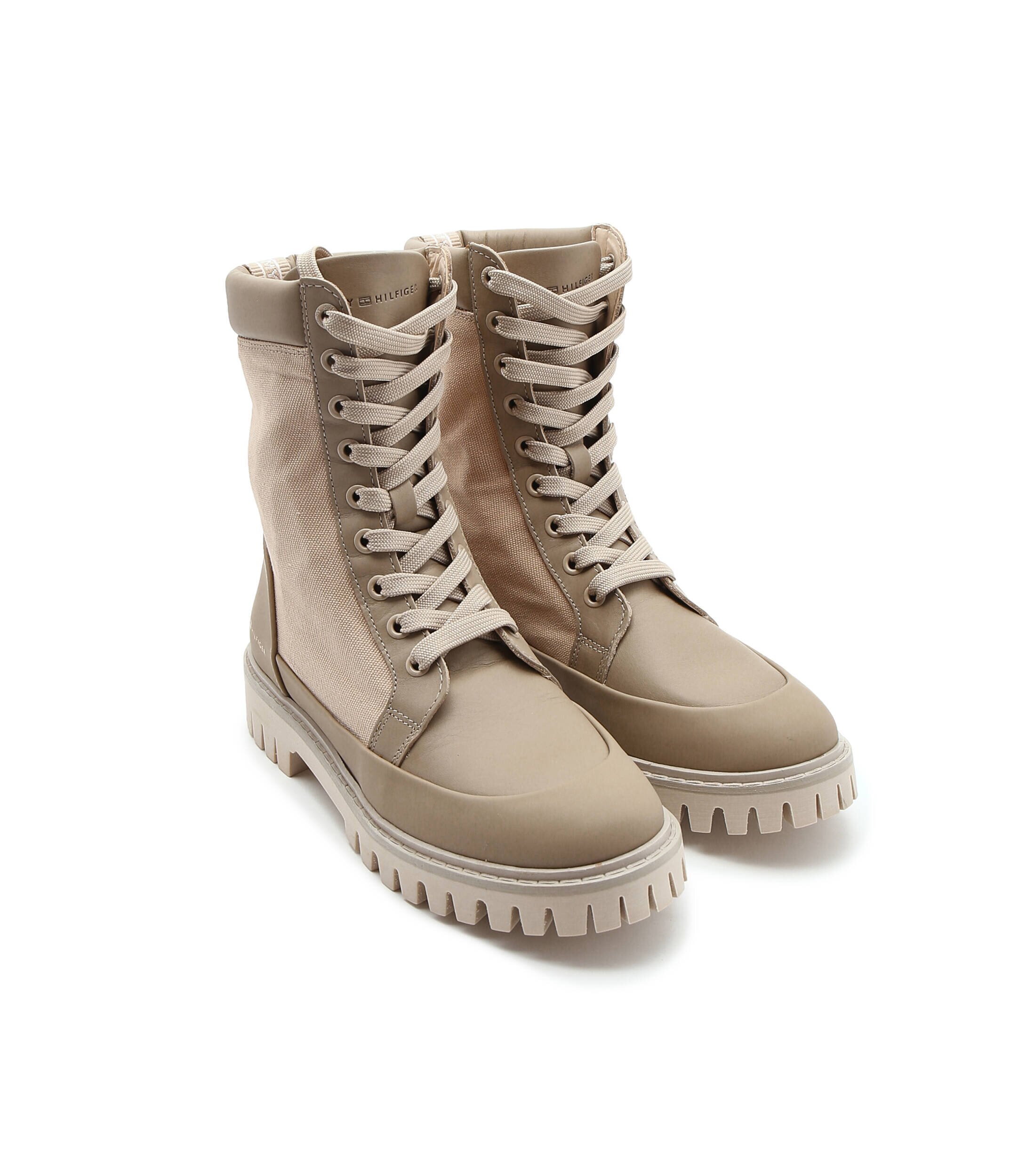 Tommy Hilfiger Botine cu adaos de piele