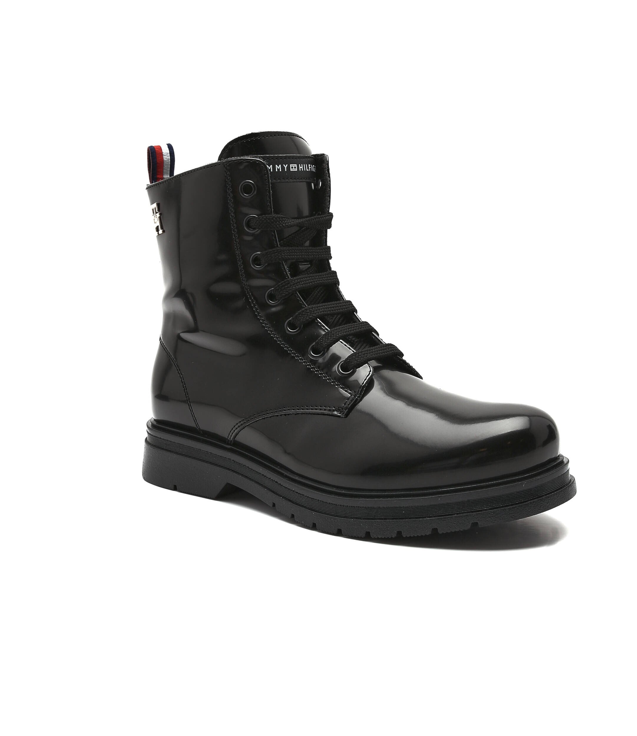 Tommy Hilfiger Botine cu adaos de piele