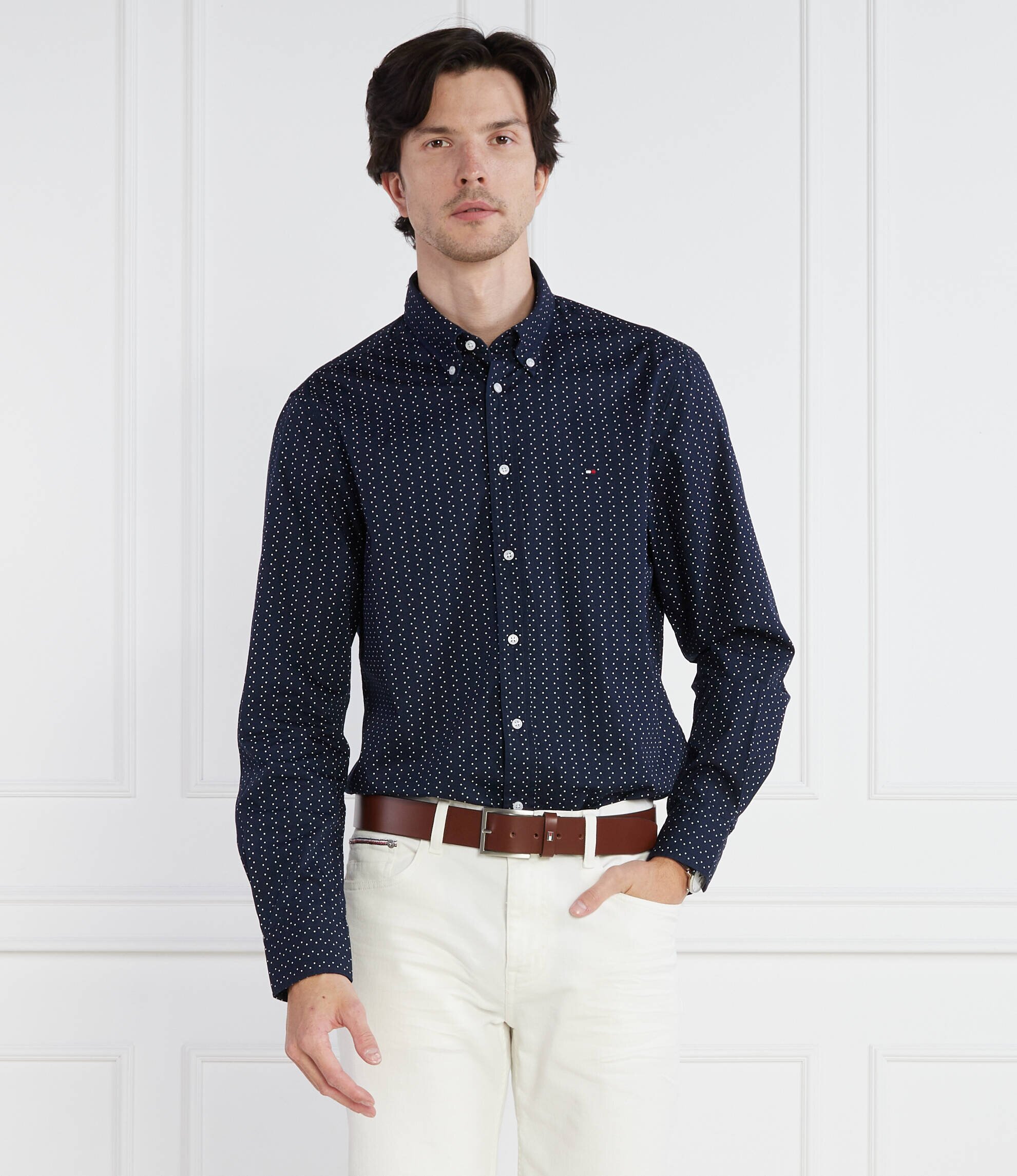 Tommy Hilfiger Cămașă CL-W DOT PRINT SF SH | Slim Fit