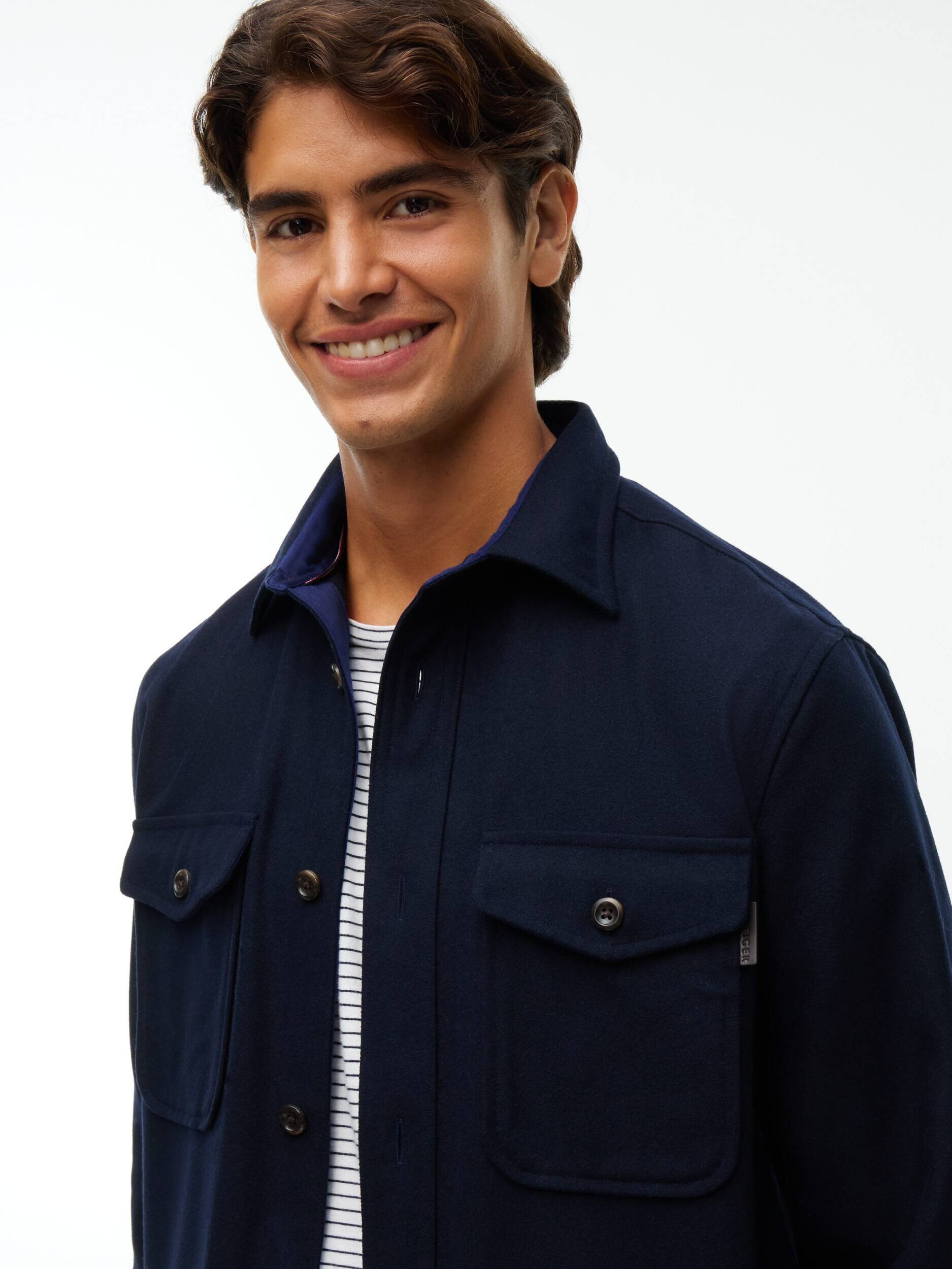 Tommy Hilfiger Cămașă | Classic fit cu adaos de lână
