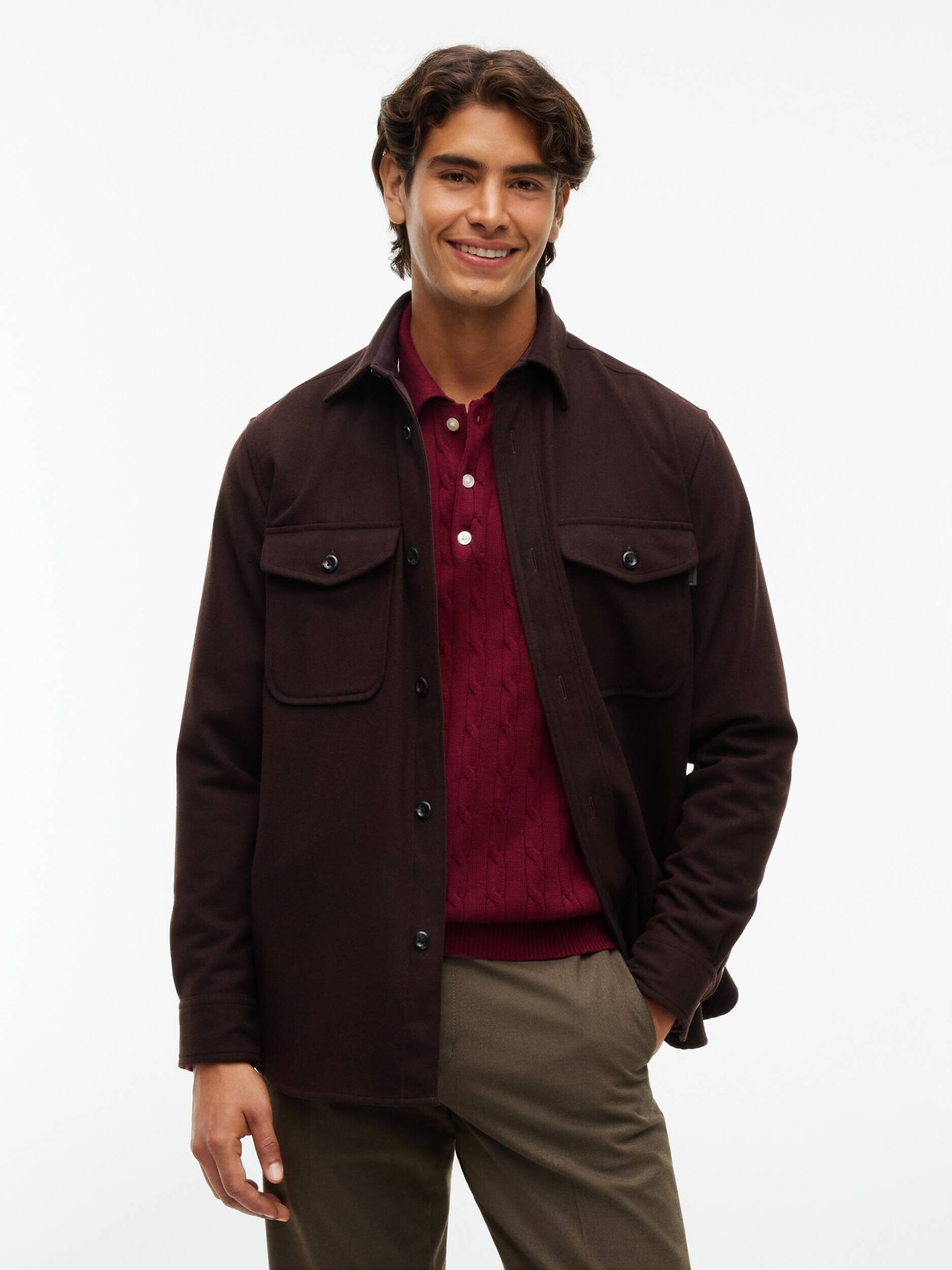 Tommy Hilfiger Cămașă | Classic fit cu adaos de lână