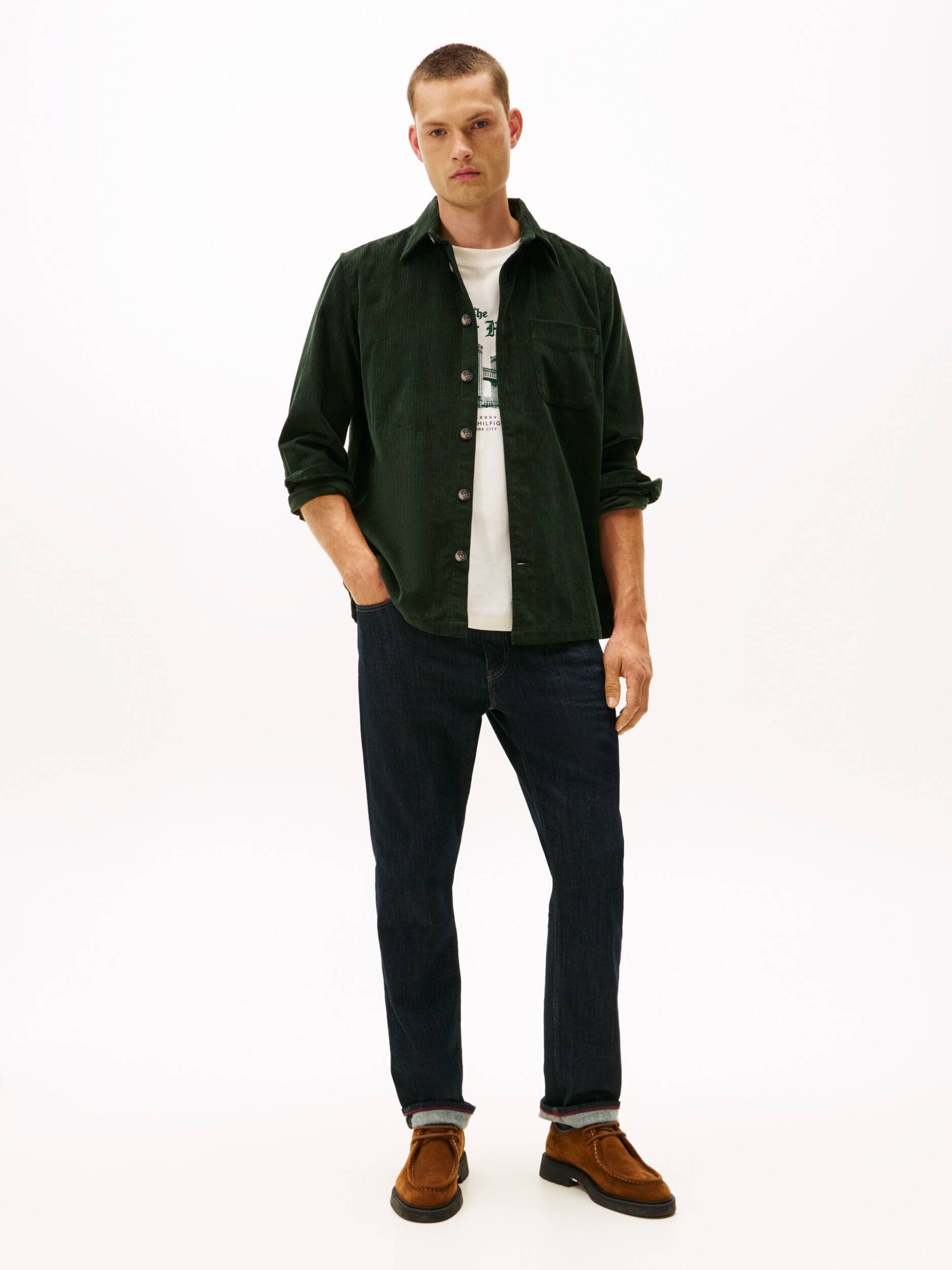 Tommy Hilfiger Cămașă | Loose fit | catifea reiată