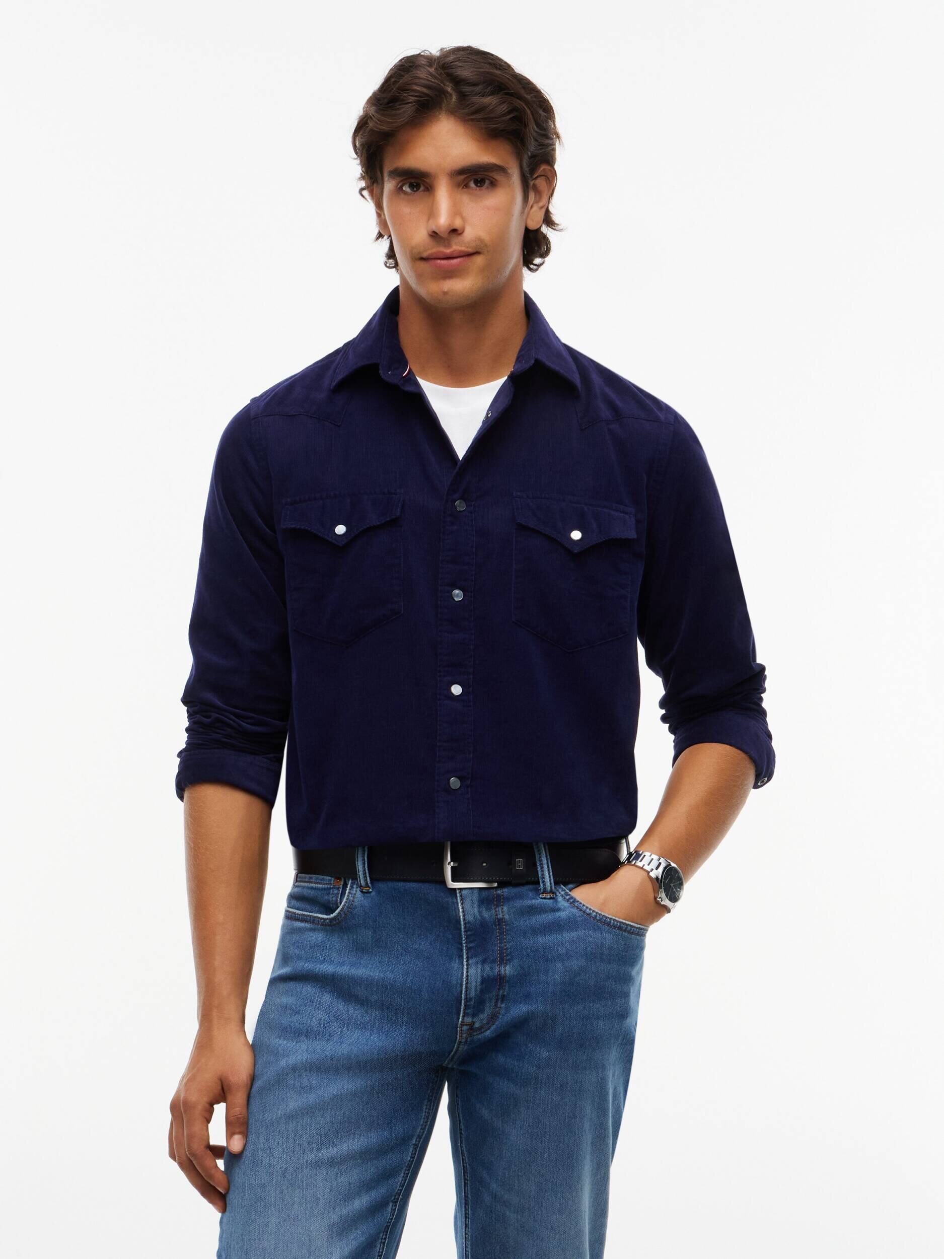 Tommy Hilfiger Cămașă | regular fit | catifea reiată